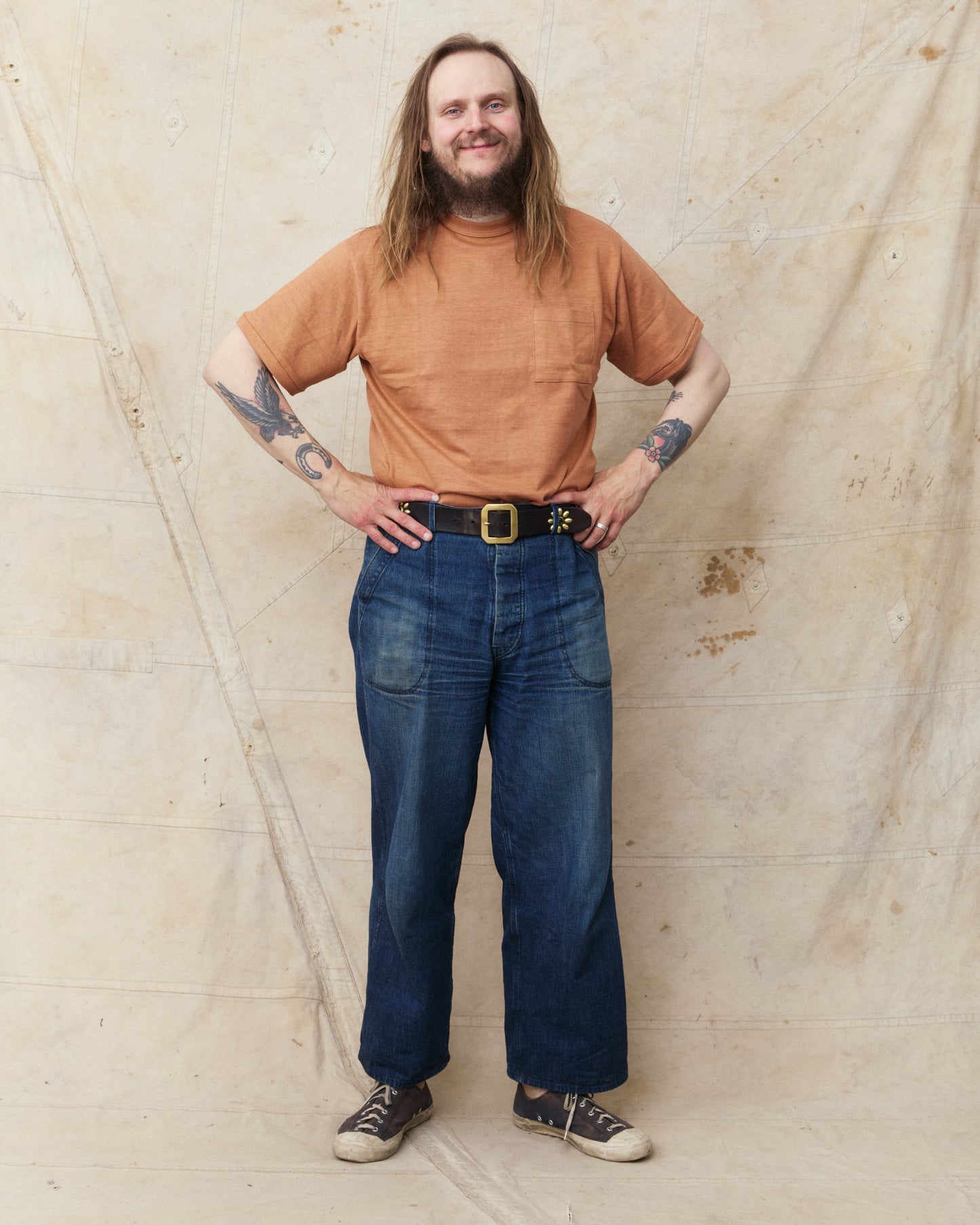 Warehouse & Co. Lot 4601 Pocket T-shirt Dark Salmon