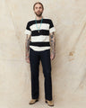 Warehouse & Co. Lot 4109 Short Sleeve Border T-shirt Black/Kinari