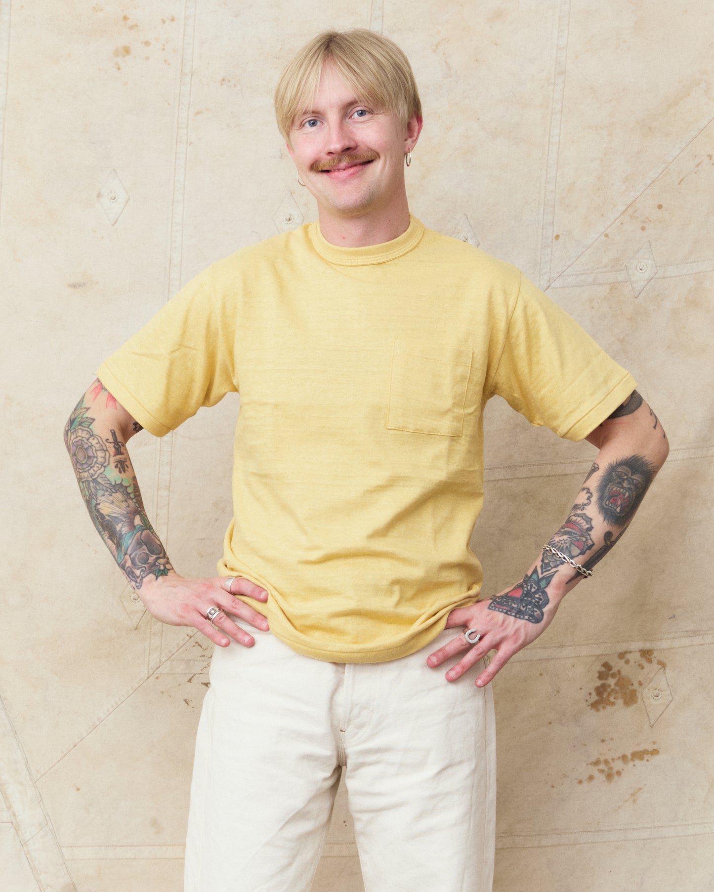 Warehouse & Co. Lot 4601 Pocket T-shirt Straw