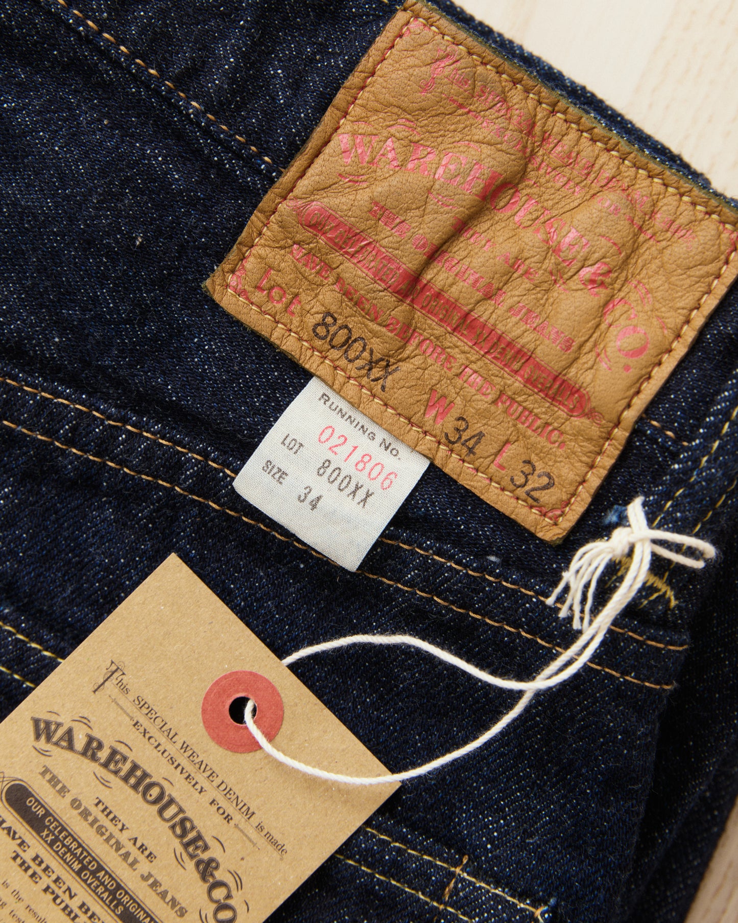 Warehouse & Co Lot 800xx Jeans One Wash