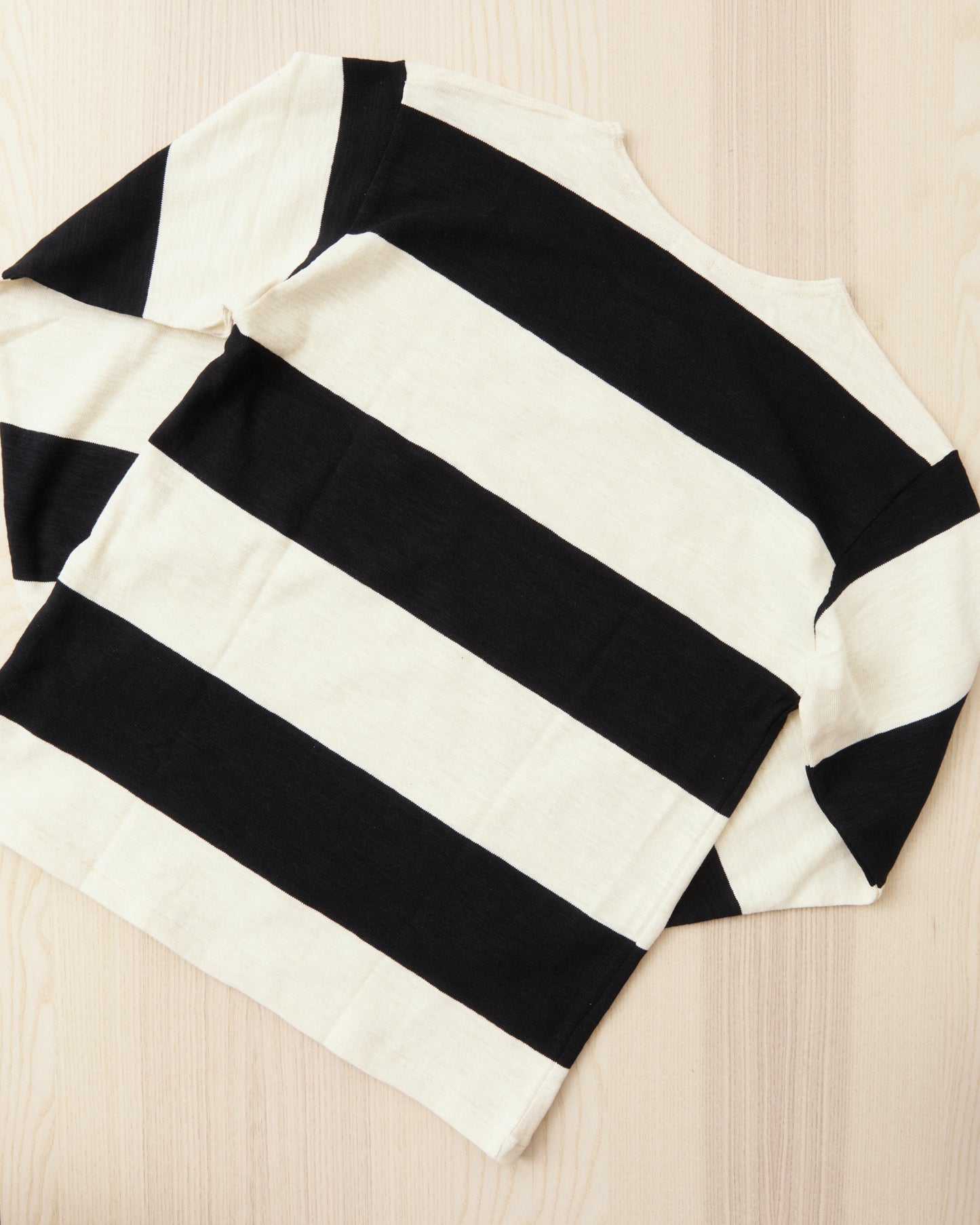 Warehouse & Co. Lot 4110 Long Sleeve Border T-shirt Black/Kinari