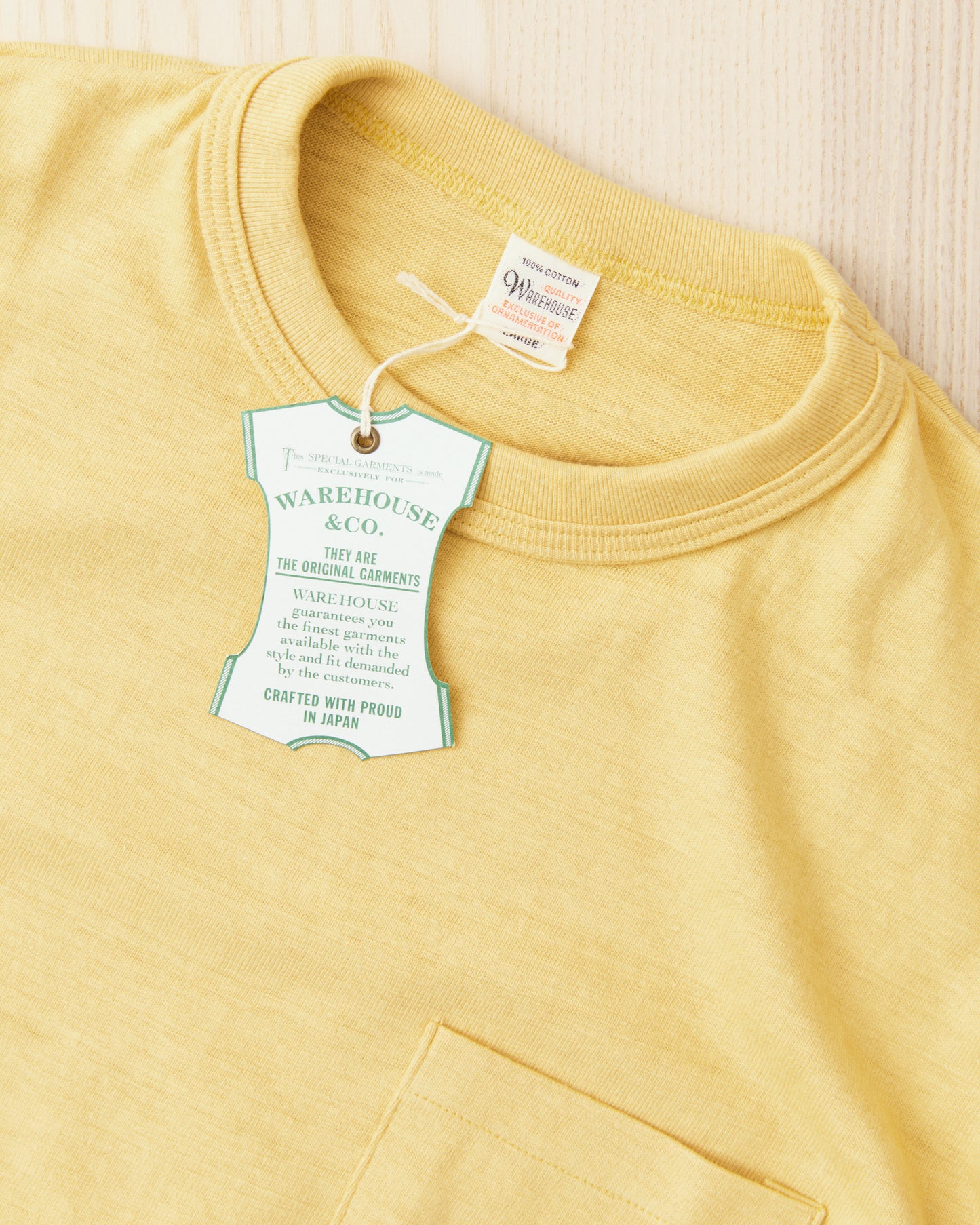Warehouse & Co. Lot 4601 Pocket T-shirt Straw