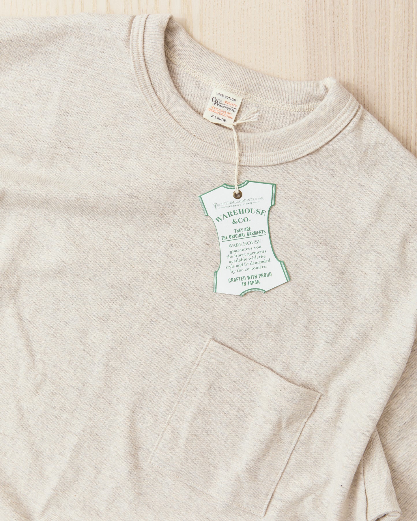 Warehouse & Co. Lot 4601 Pocket T-shirt Oatmeal