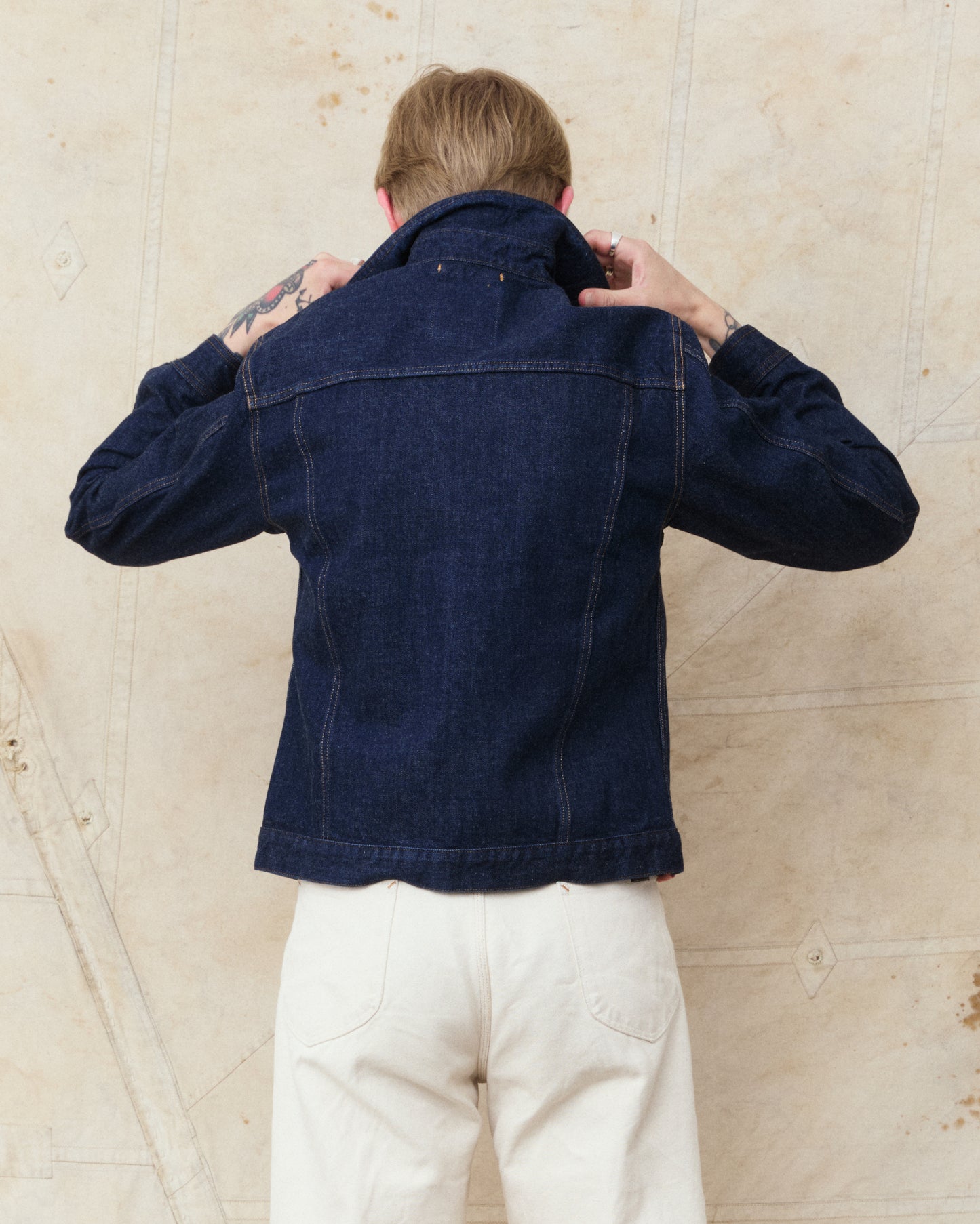 Indigofera Fargo Quarter Jacket Vintage 70's Denim Indigo