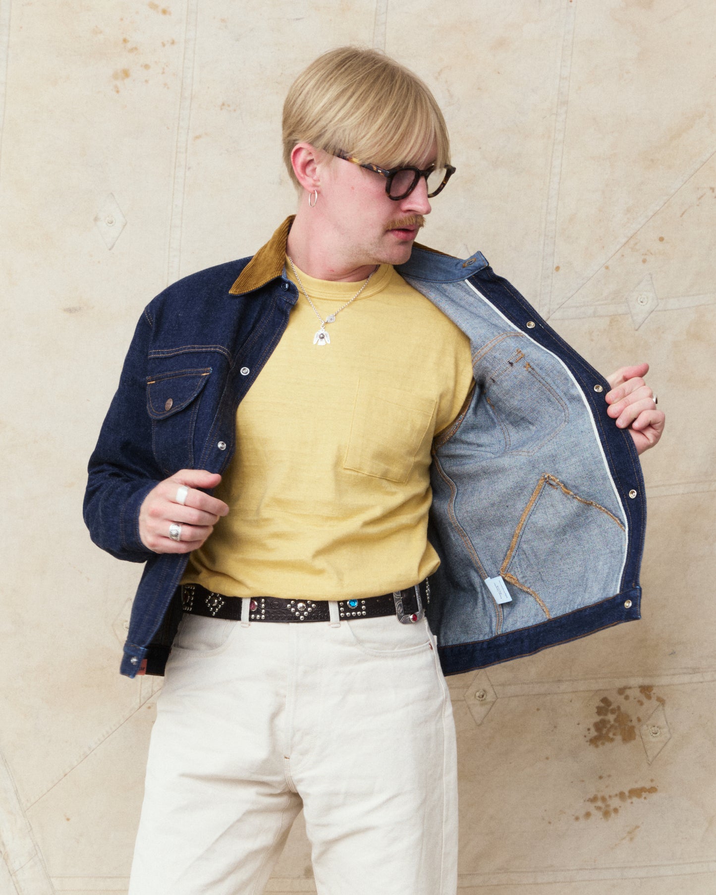 Indigofera Fargo Quarter Jacket Vintage 70's Denim Indigo
