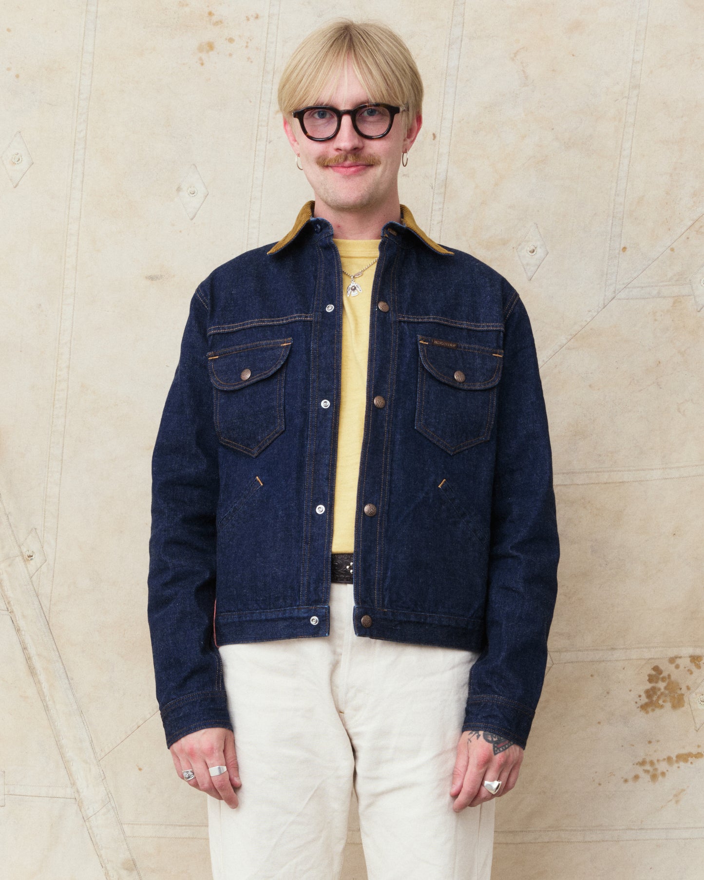 Indigofera Fargo Quarter Jacket Vintage 70's Denim Indigo