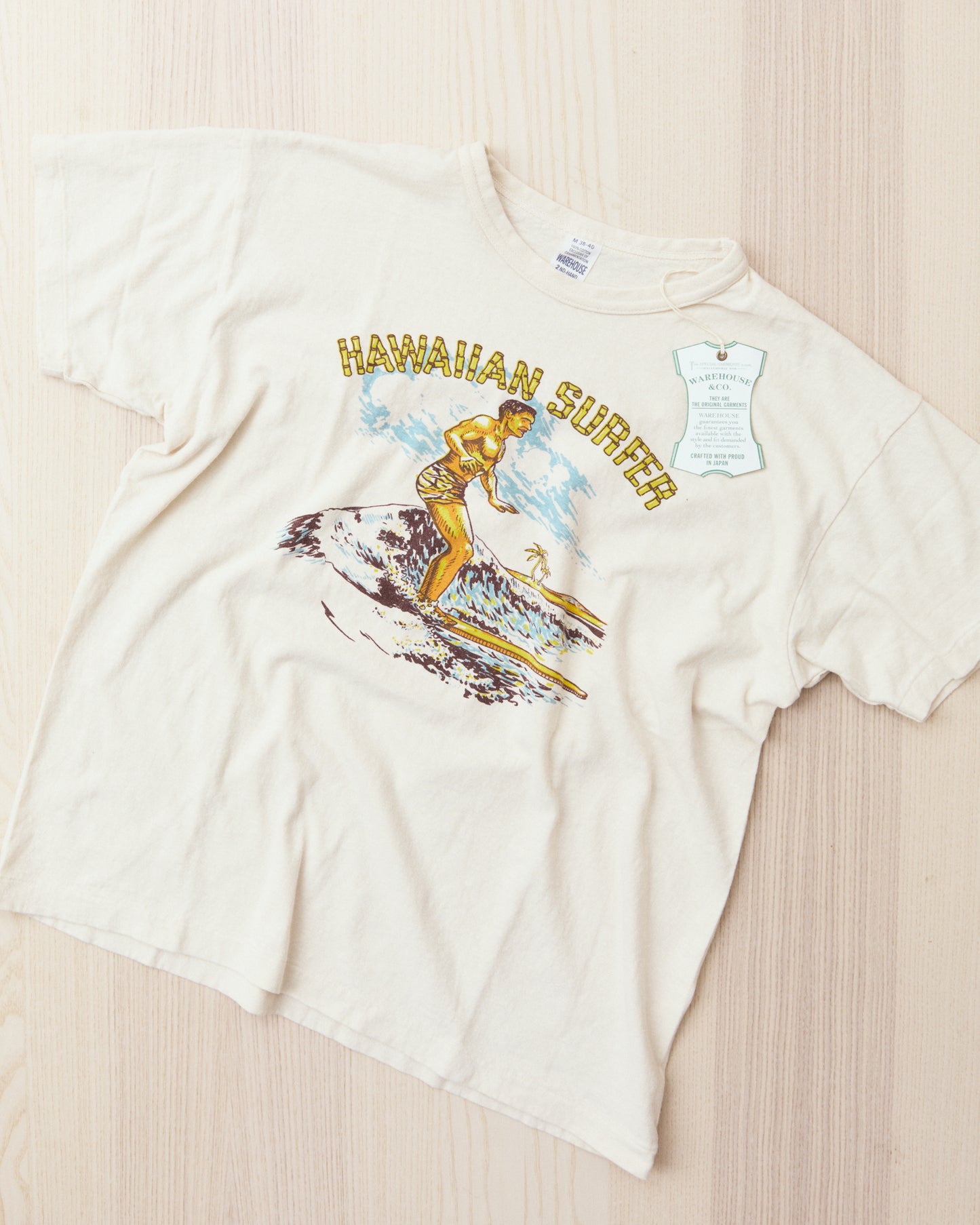 Warehouse & Co. Lot 4064 "Hawaiian Surfer" Cream T-Shirt