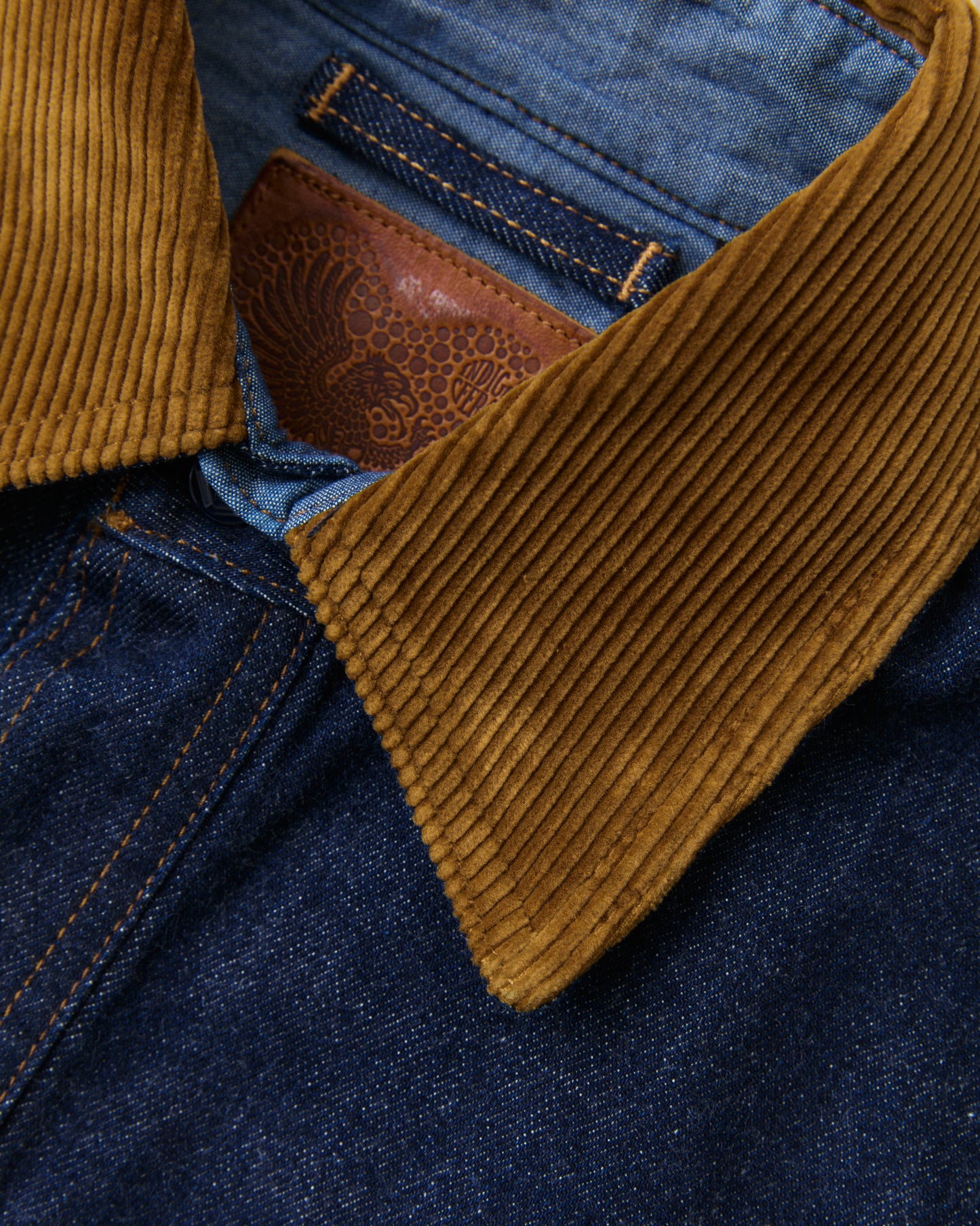 Indigofera Fargo Quarter Jacket Vintage 70's Denim Indigo