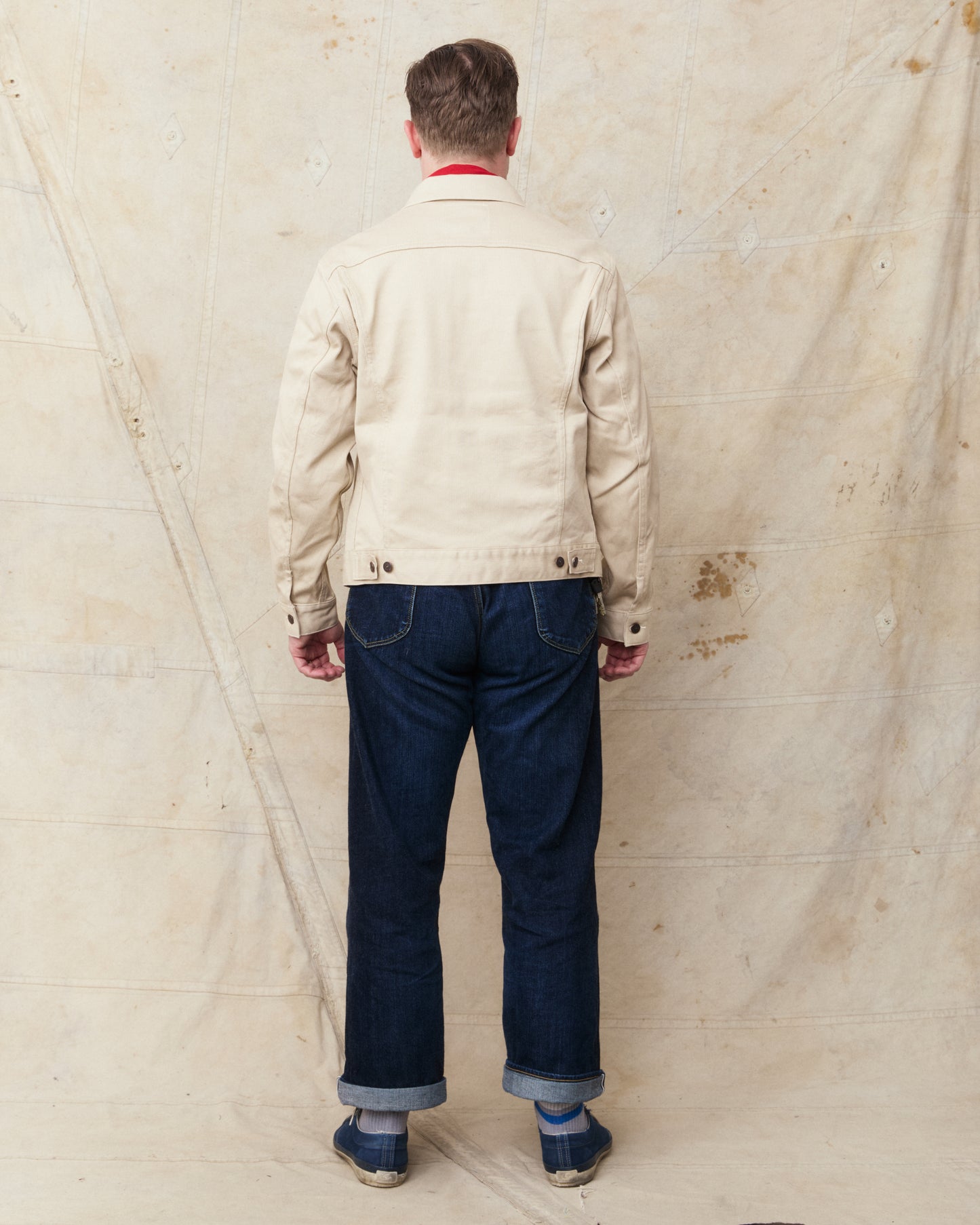 Sugar Cane & Co SC15900 11oz Type 3 Cotton Pique Jacket 1962 Model Off White