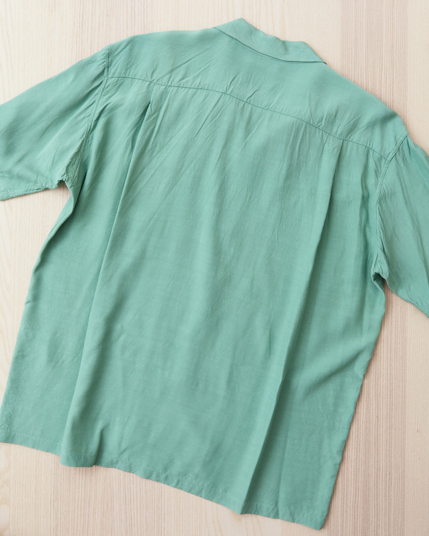 Style Eyes SE39455 141 Short Sleeve Rayon Bowling Shirt Mint Green