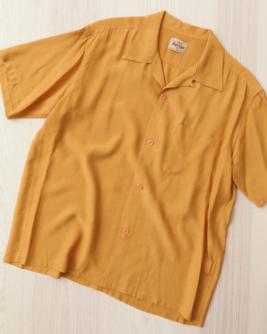 Style Eyes SE39455 159 Short Sleeve Rayon Bowling Shirt Orange