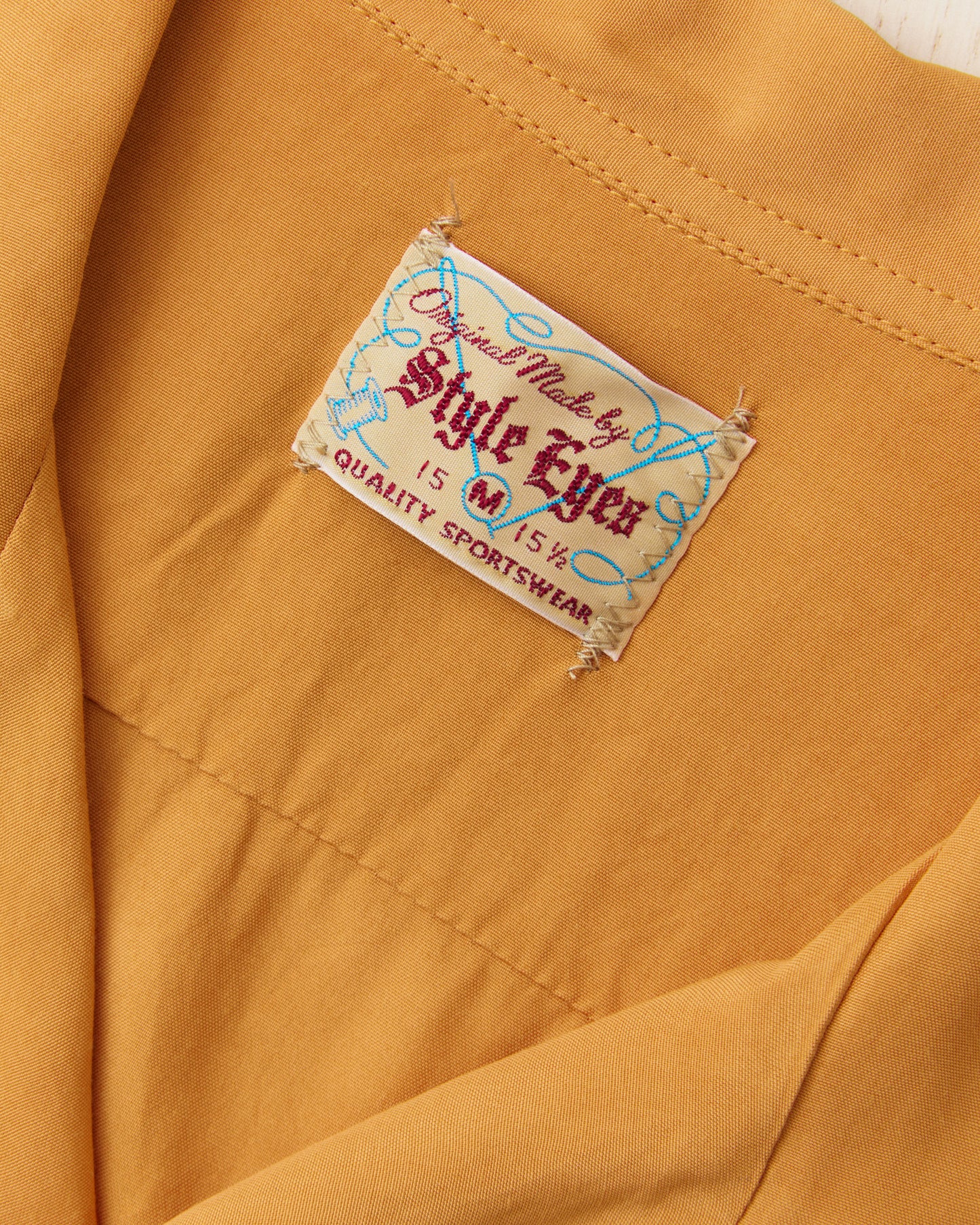 Style Eyes SE39455 159 Short Sleeve Rayon Bowling Shirt Orange