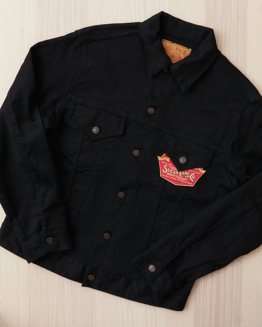 Sugar Cane & Co SC15900 11oz Type 3 Cotton Pique Jacket 1962 Model Black