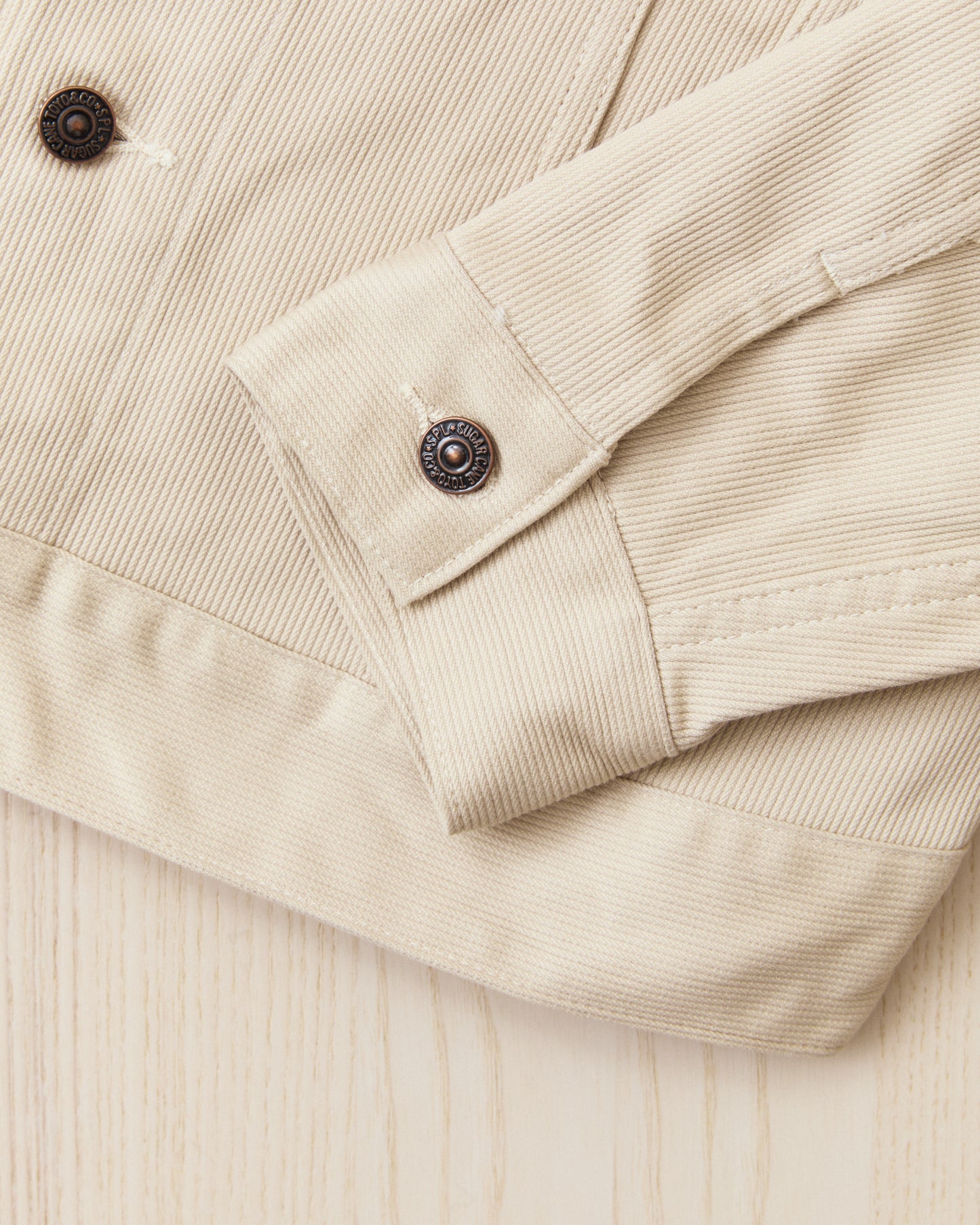 Sugar Cane & Co SC15900 11oz Type 3 Cotton Pique Jacket 1962 Model Off White