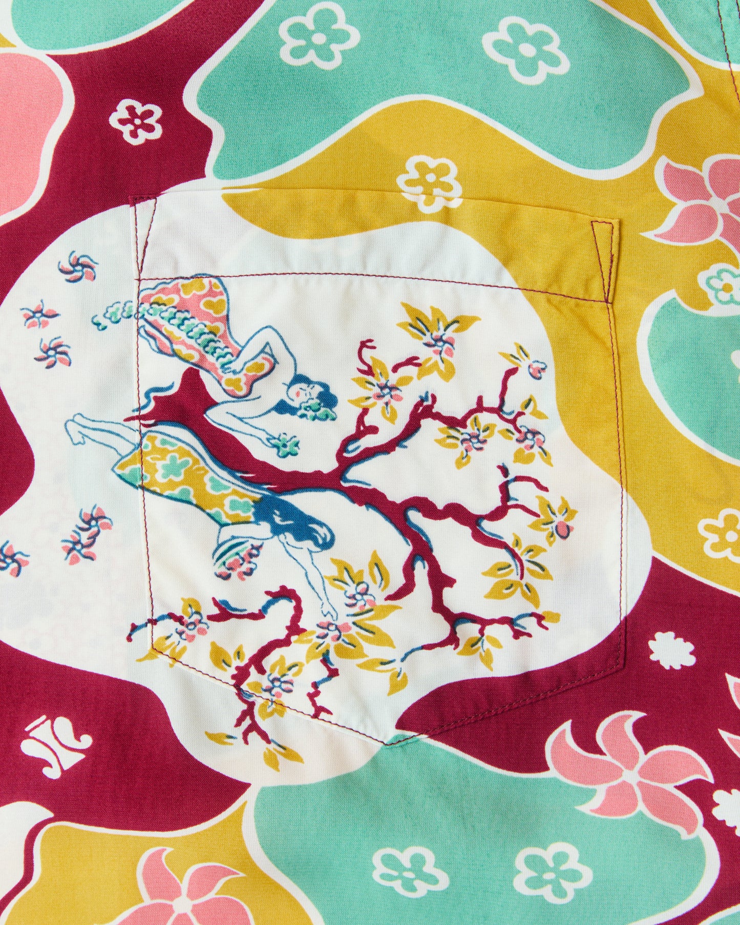 Sun Surf SS39624 Rayon Hawaiian Short Sleeve Shirt "Paradise Hula"
