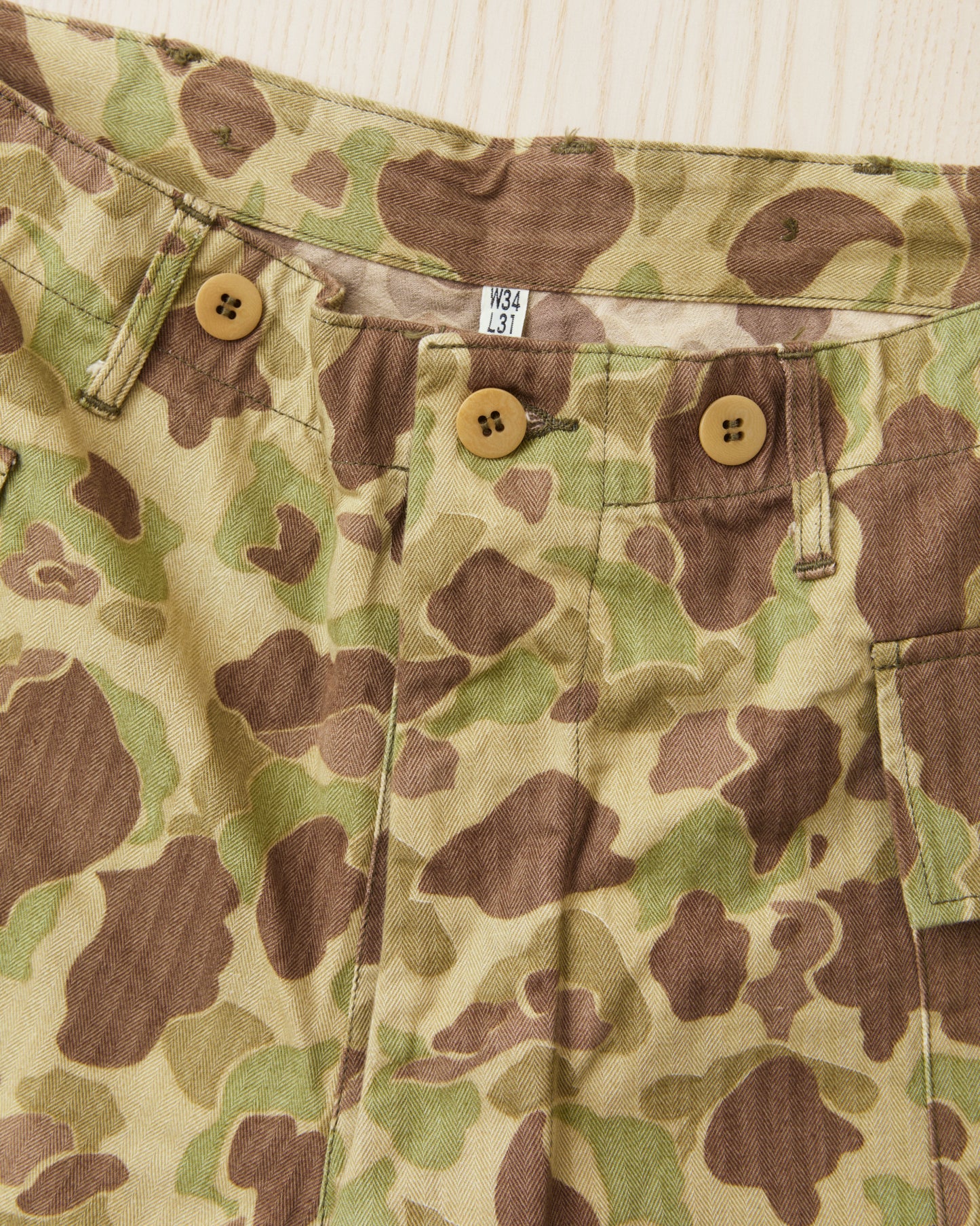 Buzz Rickson's BR52660 Herringbone Twill Camouflage Shorts