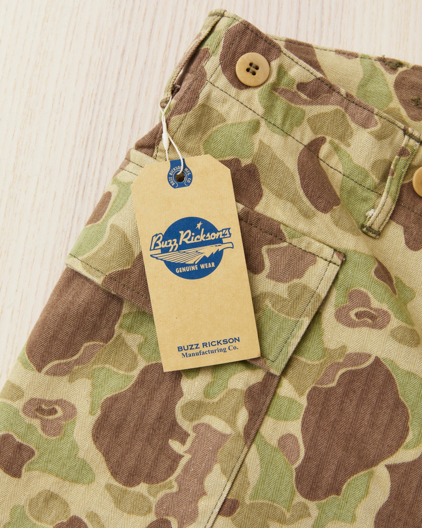Buzz Rickson's BR52660 Herringbone Twill Camouflage Shorts