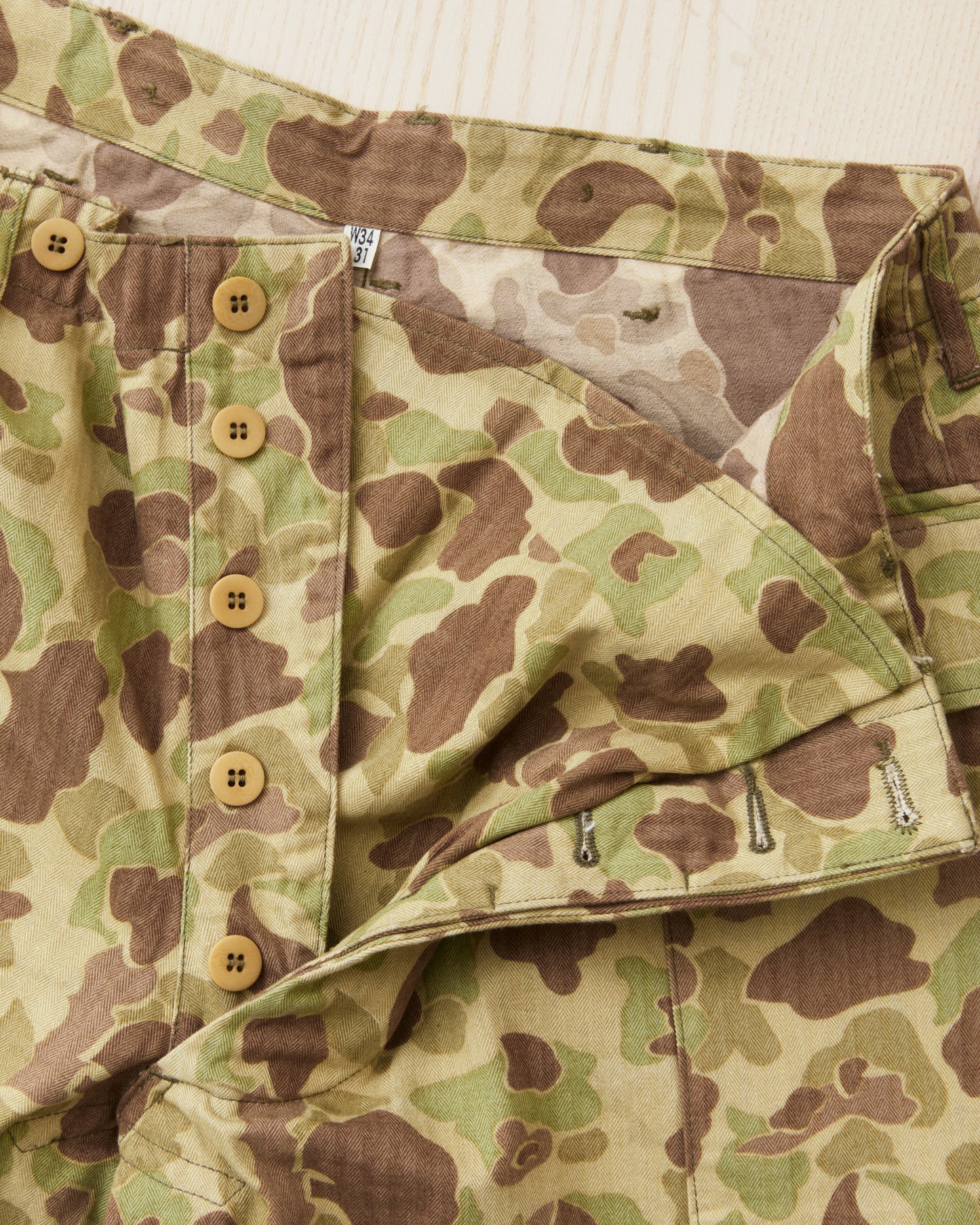 Buzz Rickson's BR52660 Herringbone Twill Camouflage Shorts