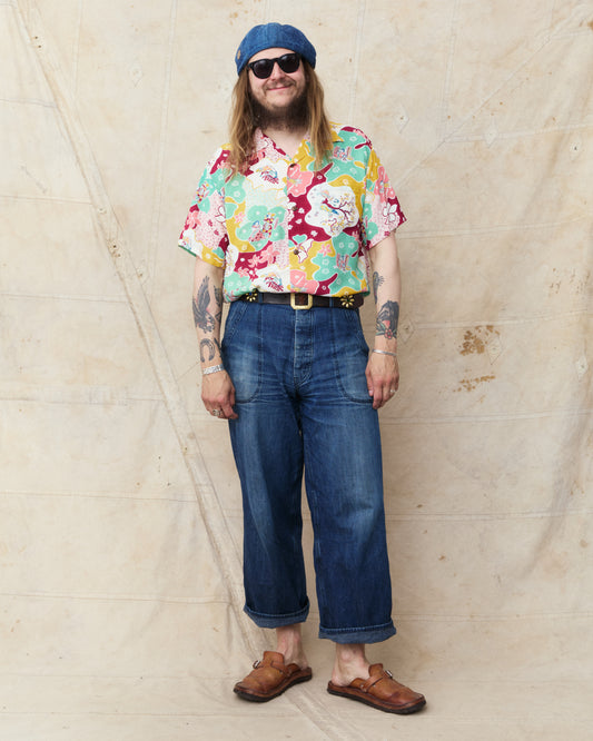 Sun Surf SS39624 Rayon Hawaiian Short Sleeve Shirt "Paradise Hula"