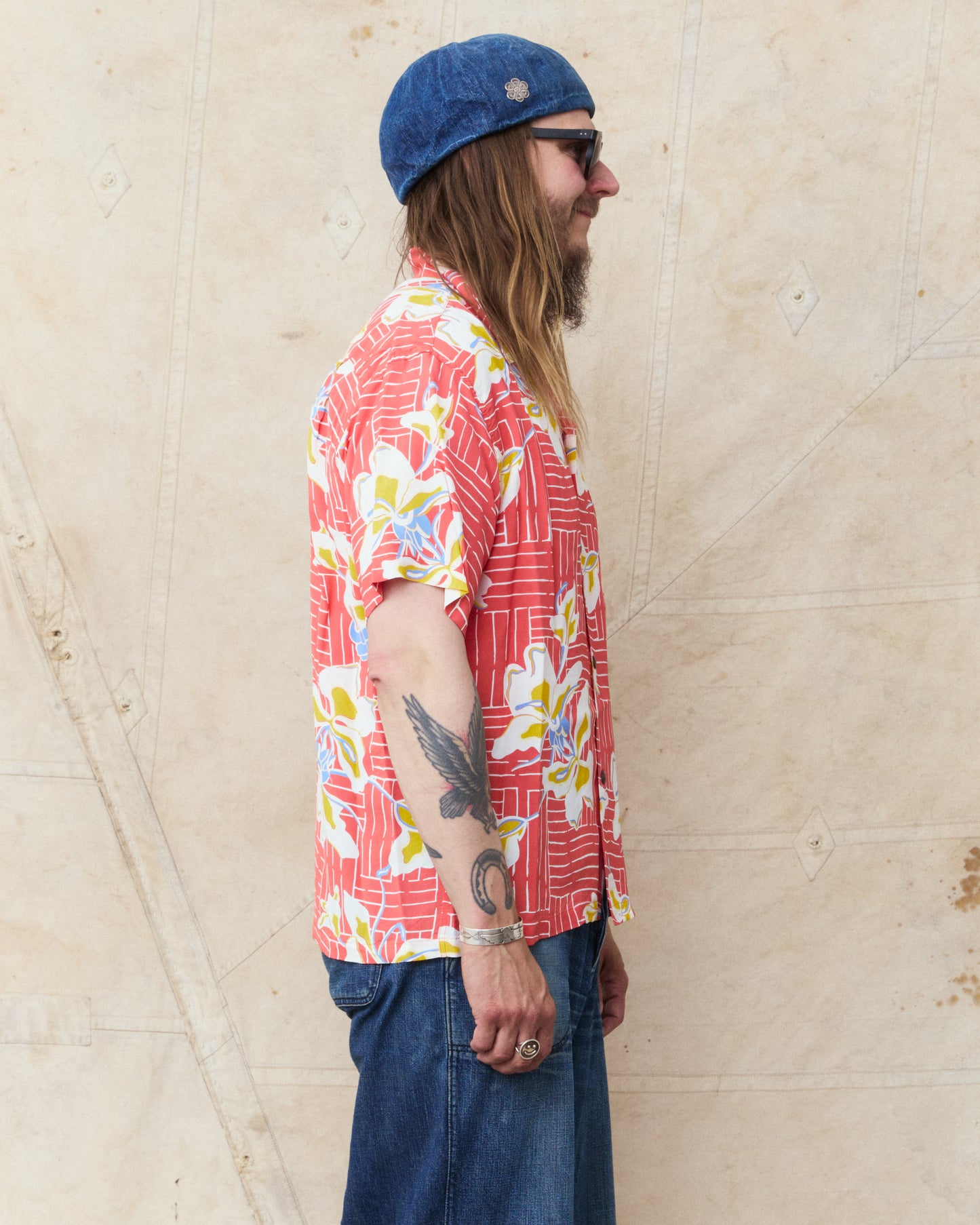 Sun Surf SS39615 Rayon Hawaiian Short Sleeve Shirt "White Ginger"