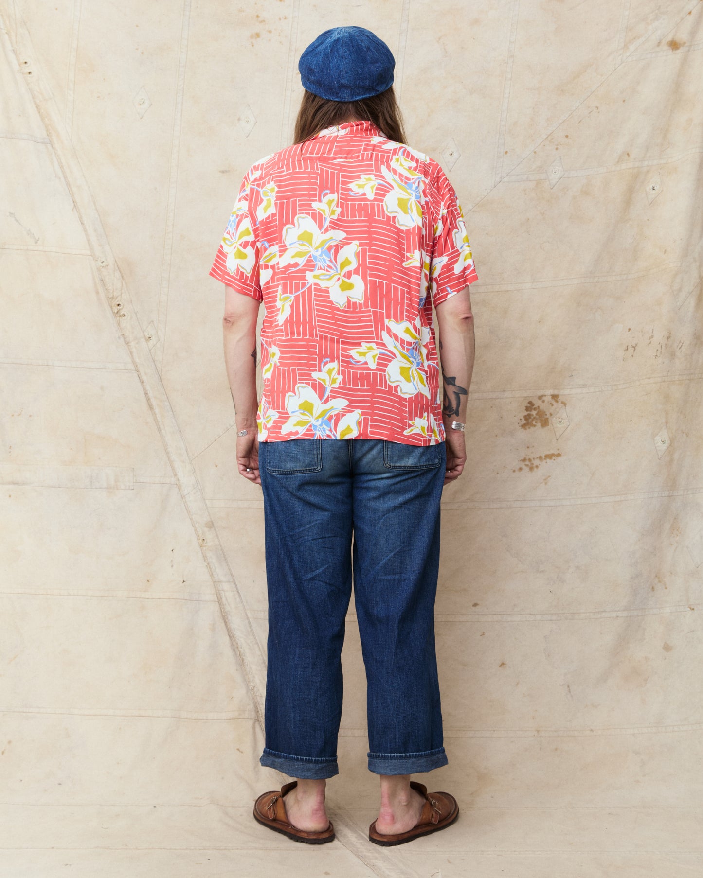 Sun Surf SS39615 Rayon Hawaiian Short Sleeve Shirt "White Ginger"