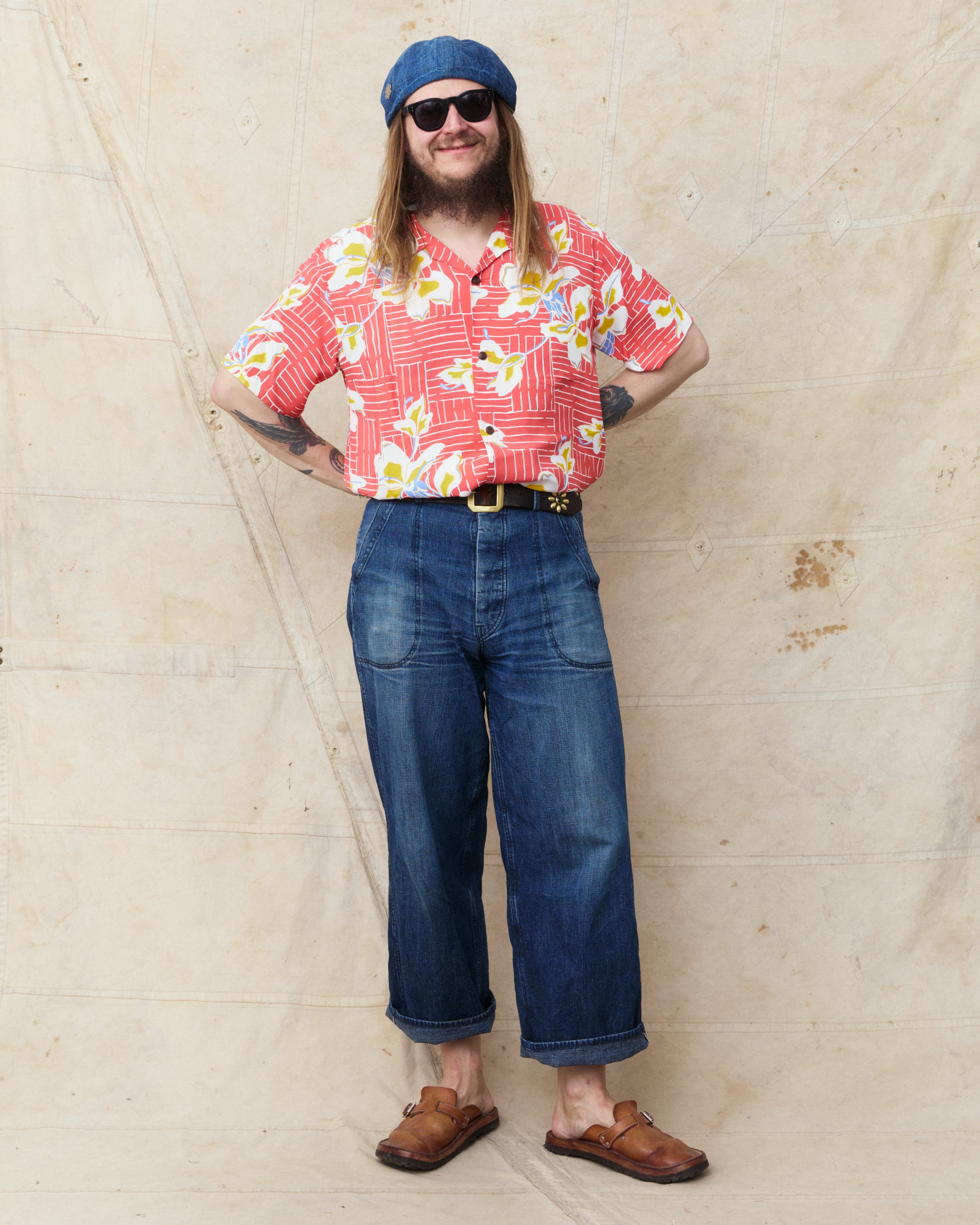 HIRO sun Pendleton 70s USA製シェルパ襟 Sun Surf SS39615 Rayon Hawaiian Short Sleeve Shirt 