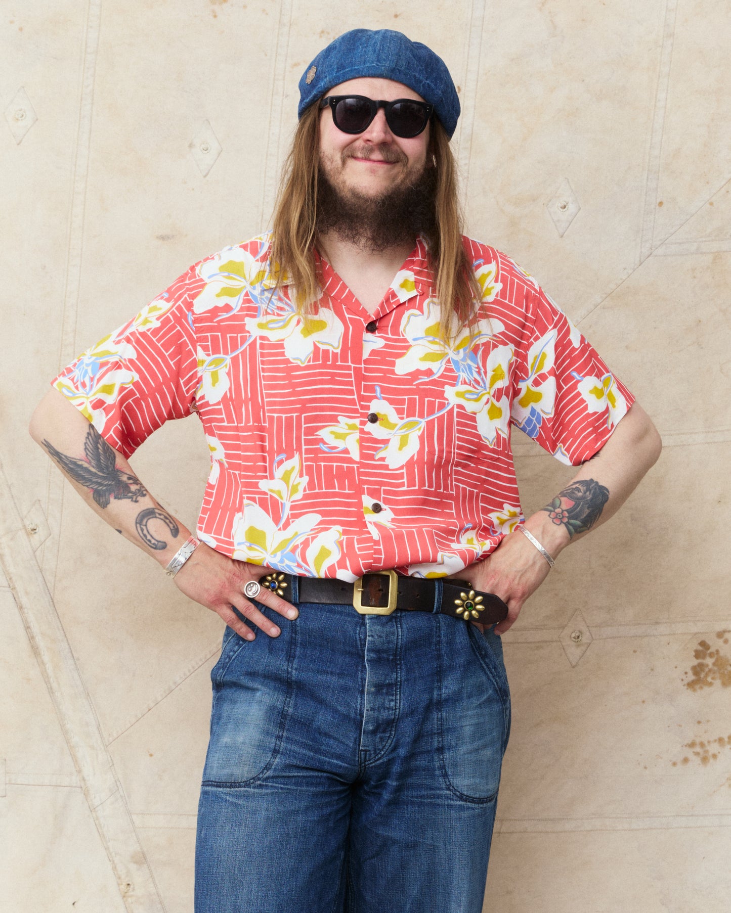 Sun Surf SS39615 Rayon Hawaiian Short Sleeve Shirt "White Ginger"