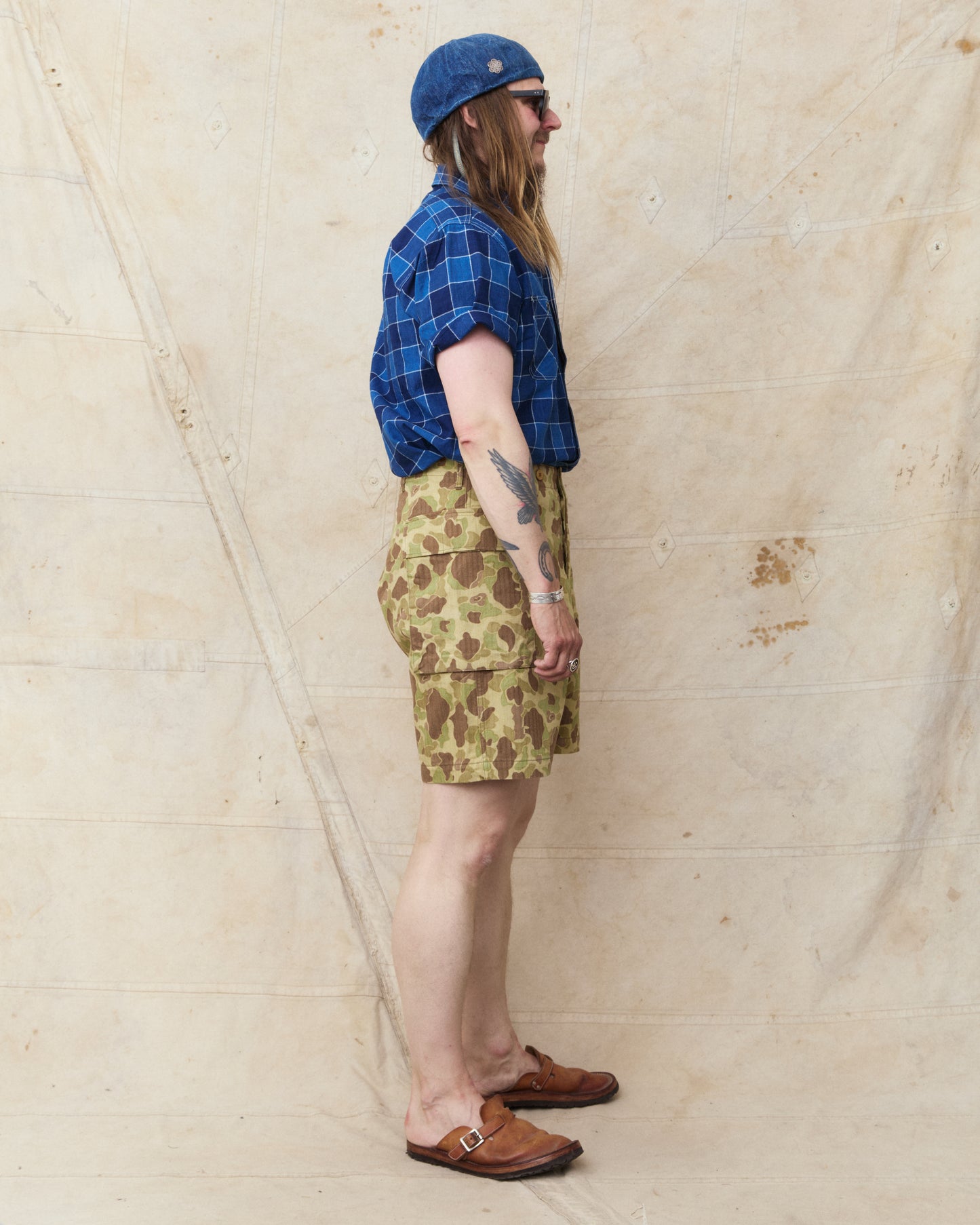 Buzz Rickson's BR52660 Herringbone Twill Camouflage Shorts