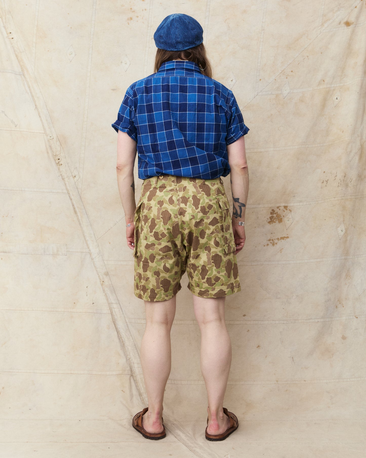 Buzz Rickson's BR52660 Herringbone Twill Camouflage Shorts