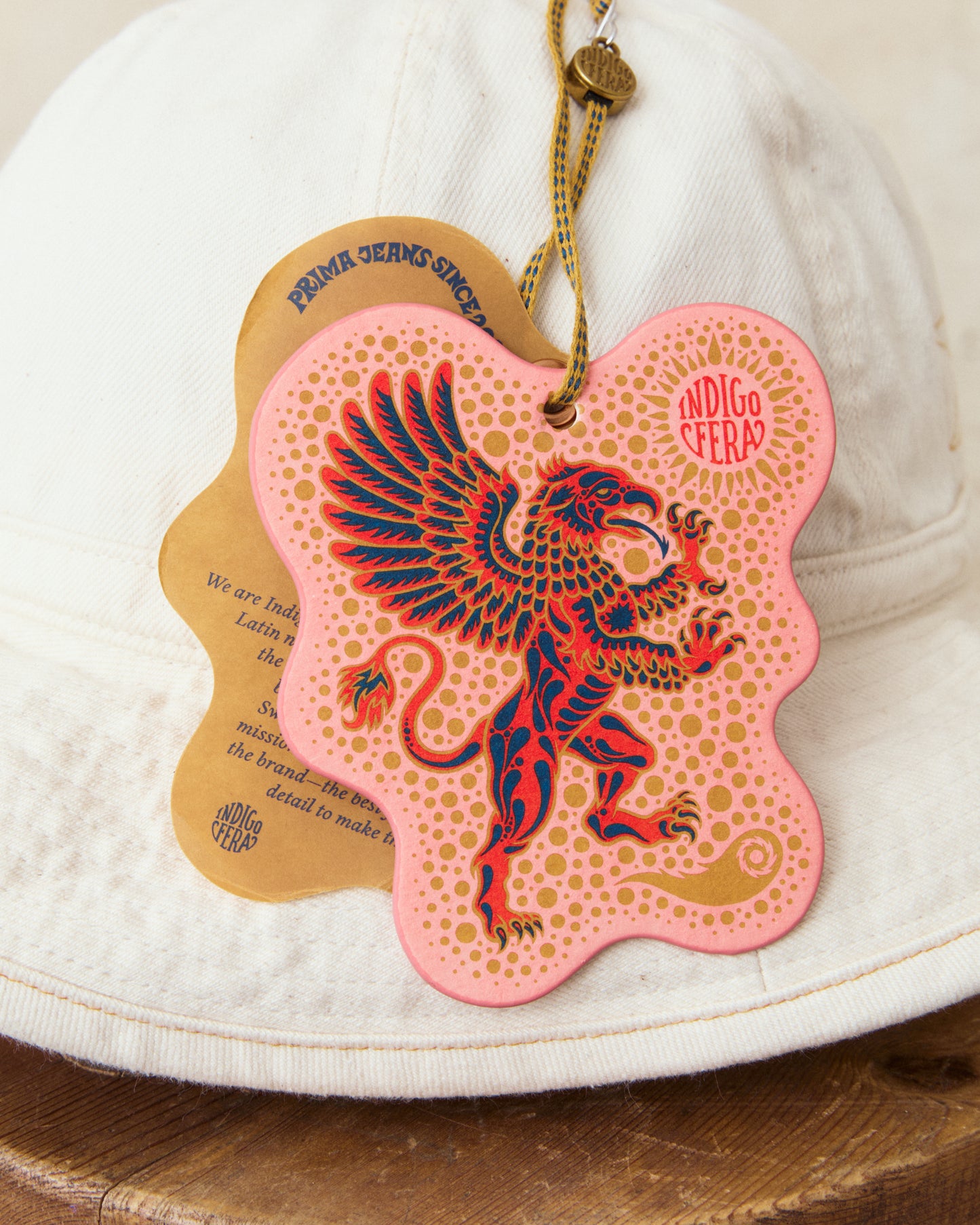 Indigofera Haisy Mae Hat Ecru Denim