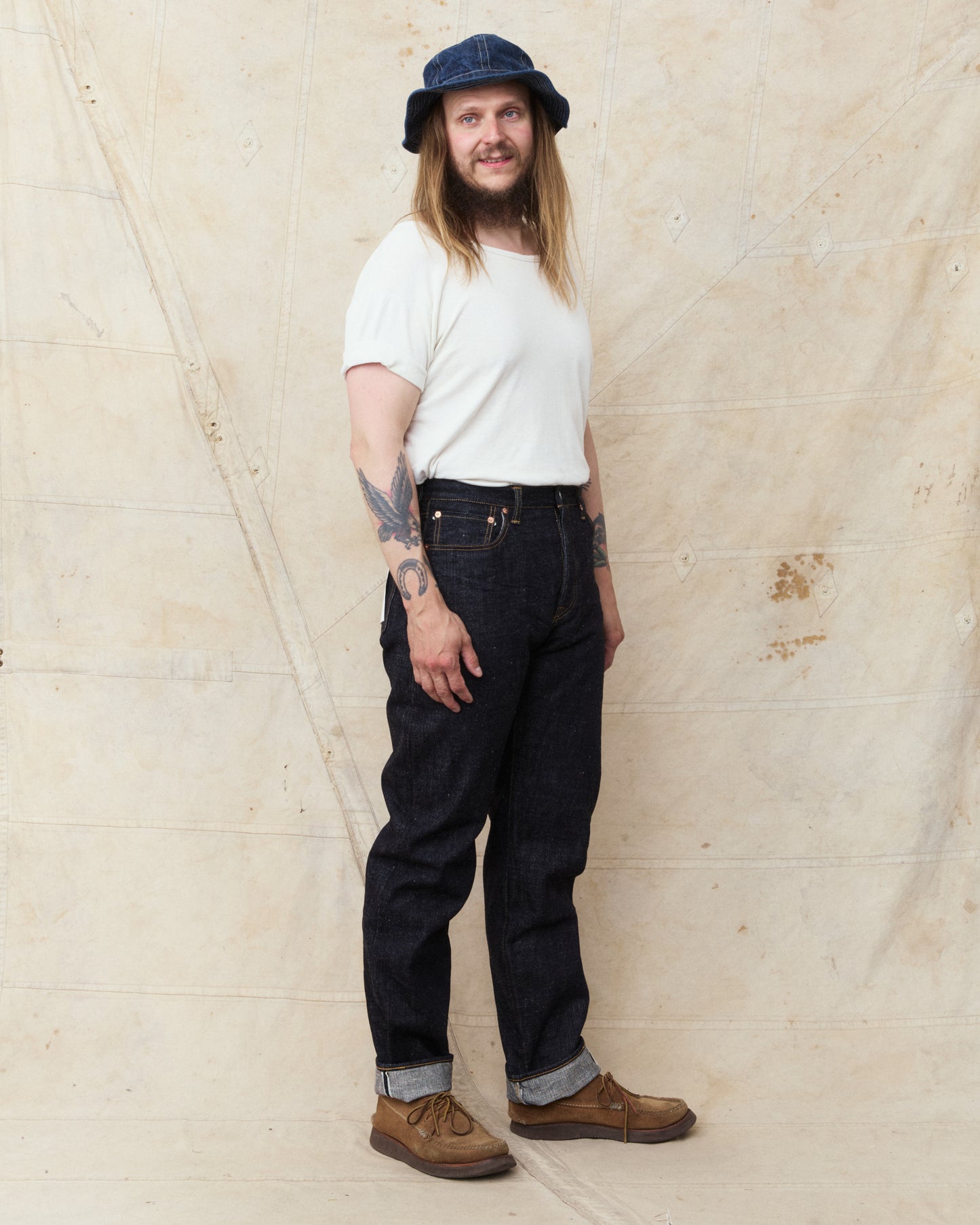Omoto Denim 0611 15,5oz Slub-nep Denim Relaxed Fit Jeans