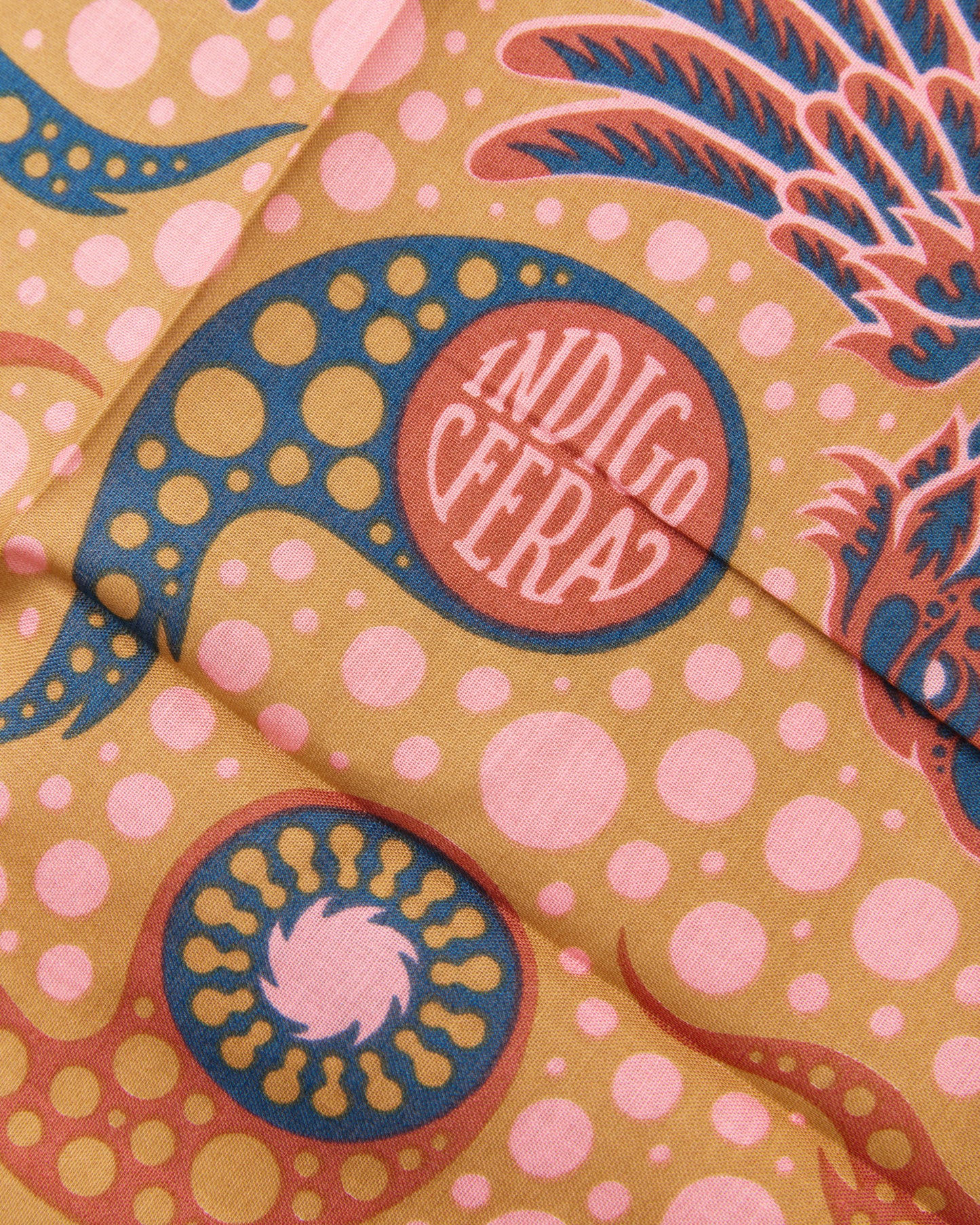 Indigofera Gryphon Bandana Pink / Beige