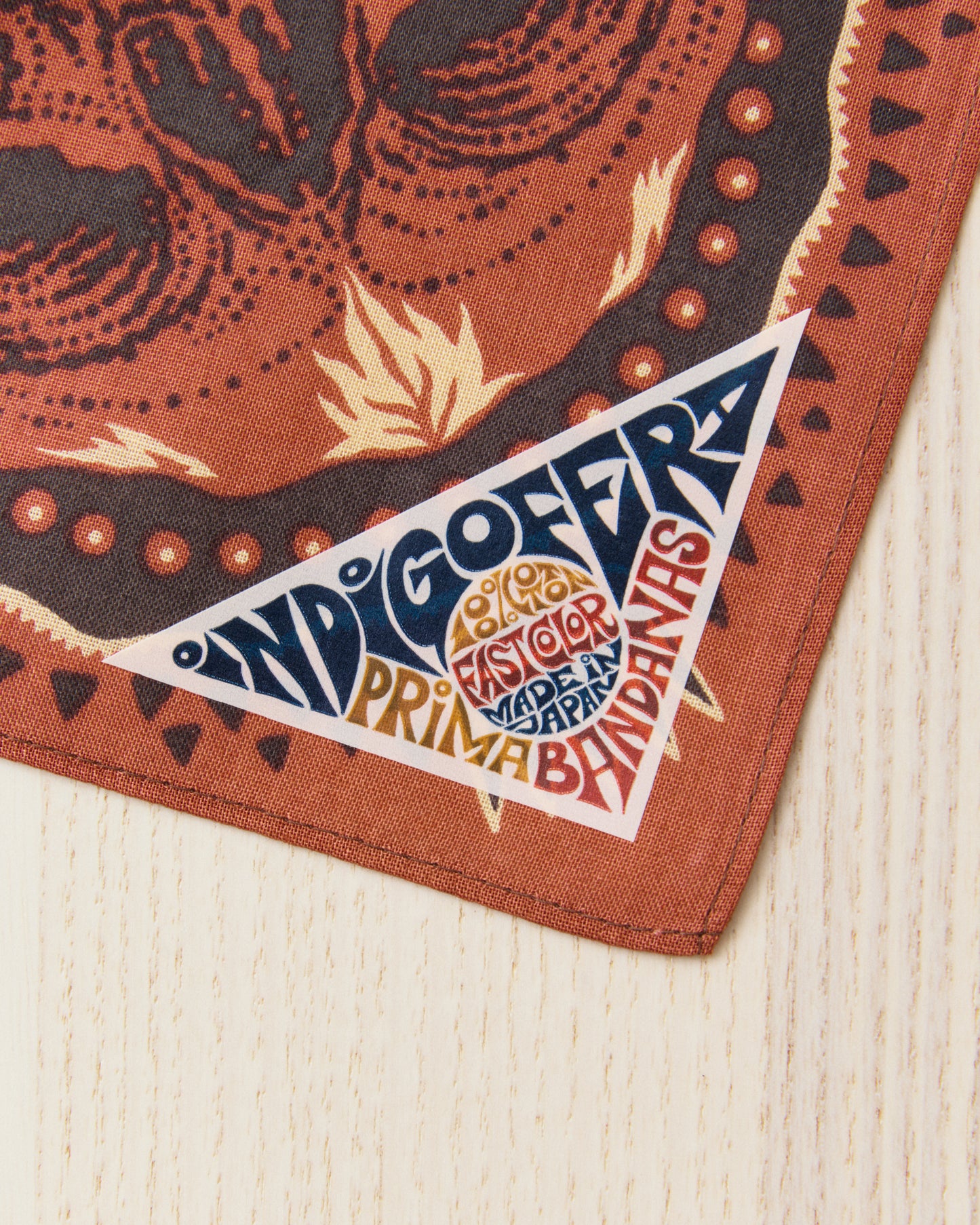 Indigofera Tarot XIII Bandana Red / Brown
