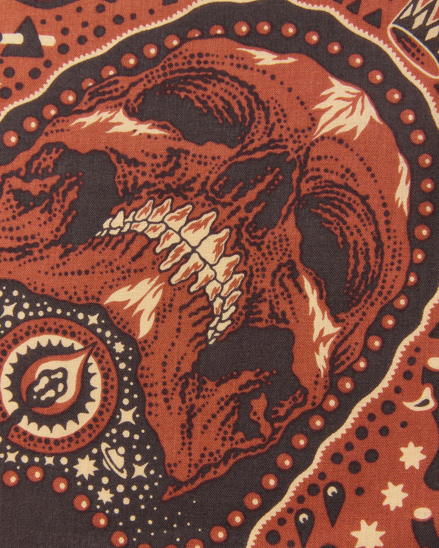 Indigofera Tarot XIII Bandana Red / Brown