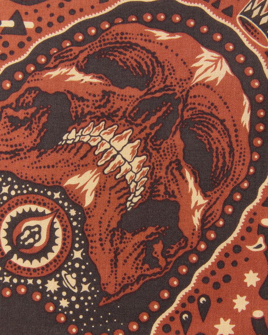 Indigofera Tarot XIII Bandana Red / Brown