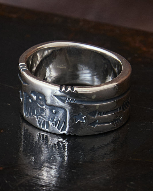 Larry Smith Thunderbird & Arrow Ring RG-0084