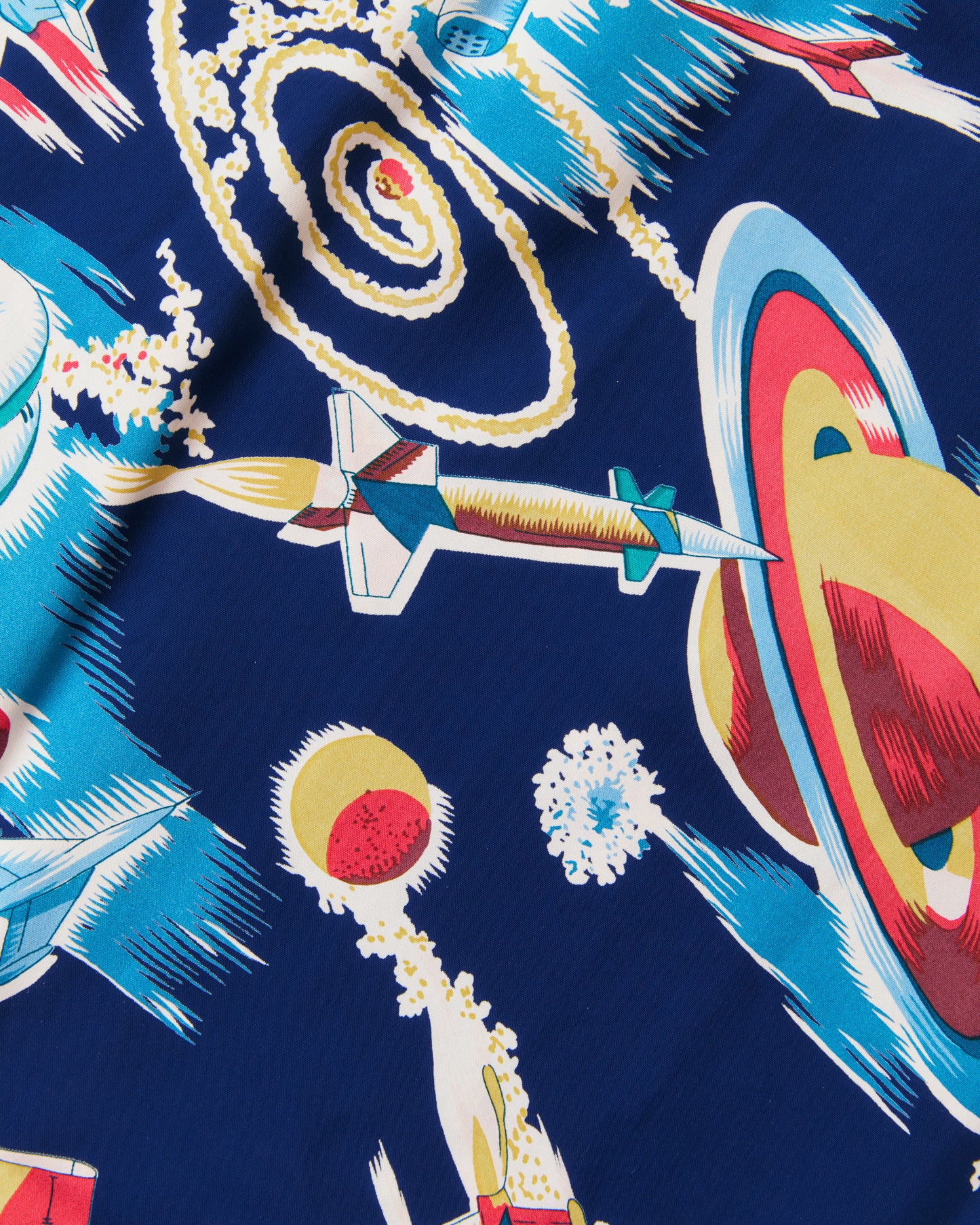 Sun Surf SS39743 Aloha Filament Rayon Shirt Special Edition "The Space Ship"