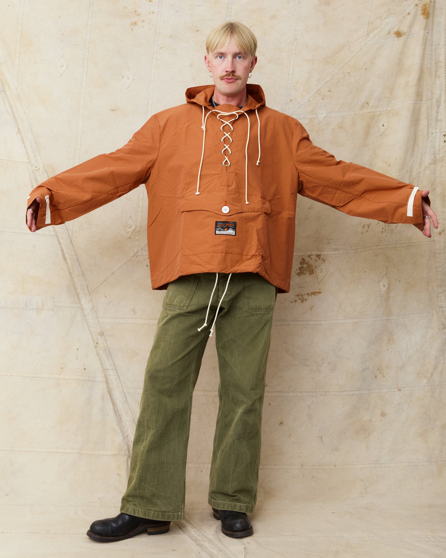 Bryceland's The Bryce-Down Label Foul Weather Anorak Orange