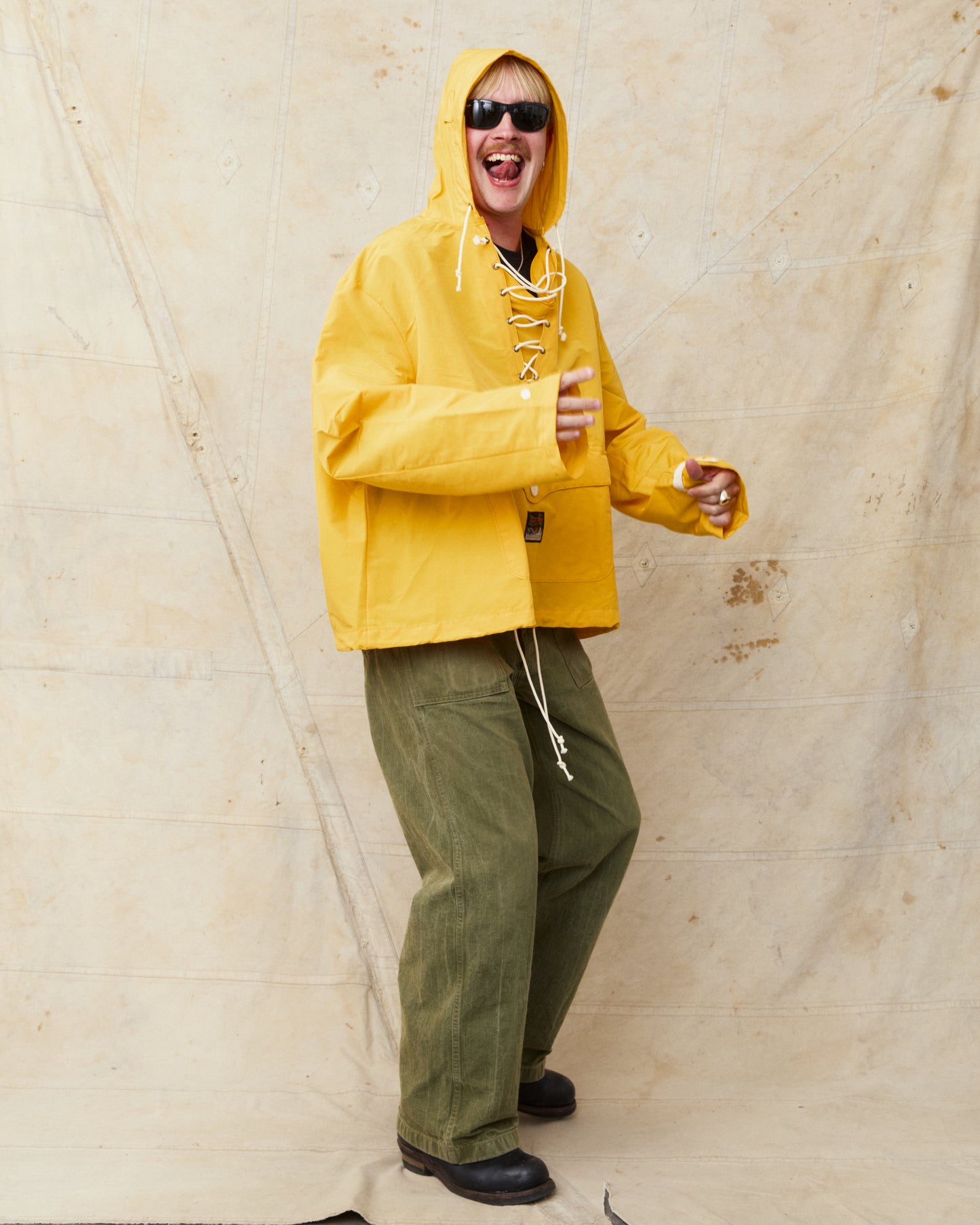 Bryceland's The Bryce-Down Label Foul Weather Anorak Yellow