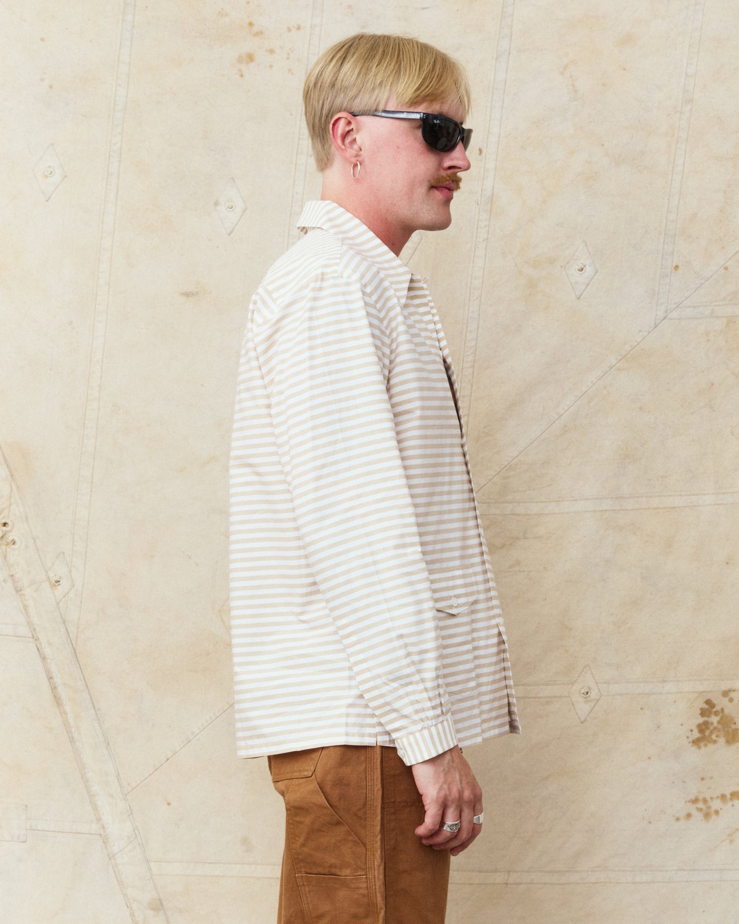 Bryceland's The Baseball Label Cabana Shirt II Yellow Stripe