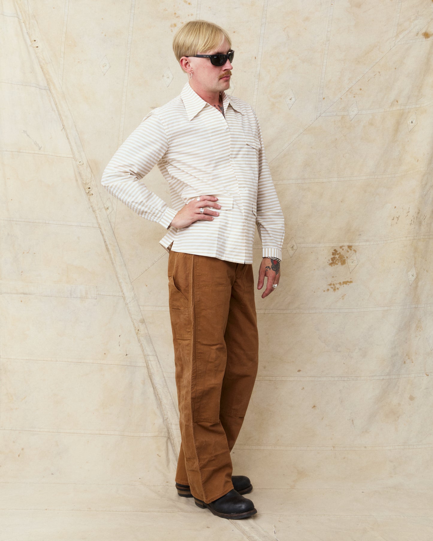 Bryceland's The Baseball Label Cabana Shirt II Yellow Stripe