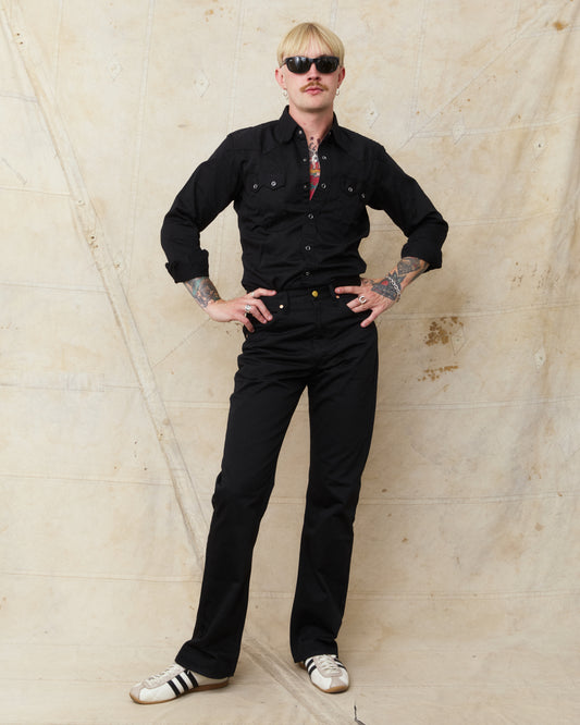 Bryceland's The Cowboy Label 893 Bootcut Jeans Black Sateen