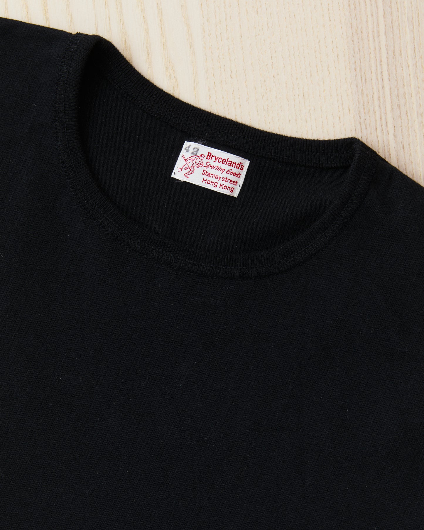 Bryceland's The Baseball Label Crewneck Tee Black