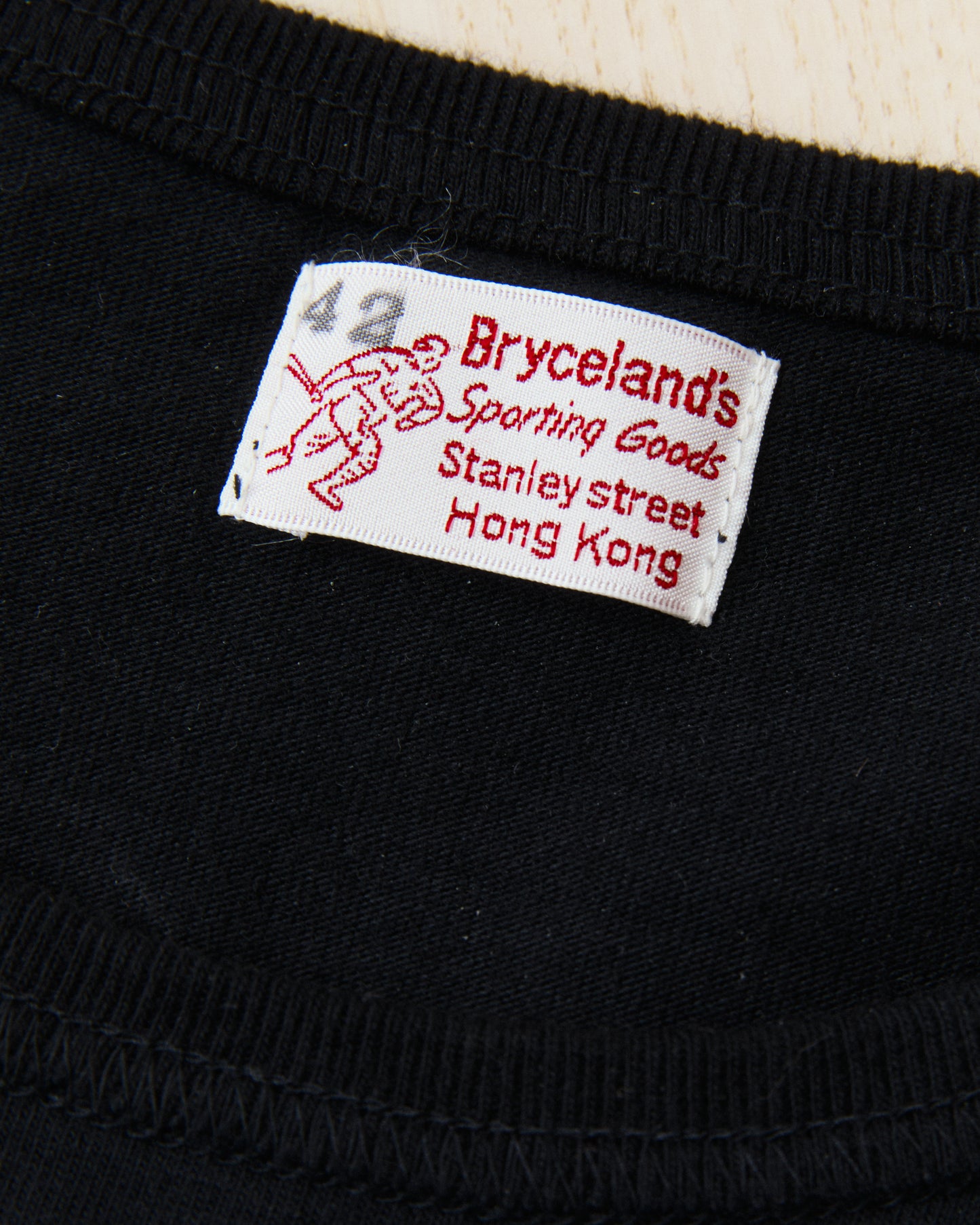 Bryceland's The Baseball Label Crewneck Tee Black
