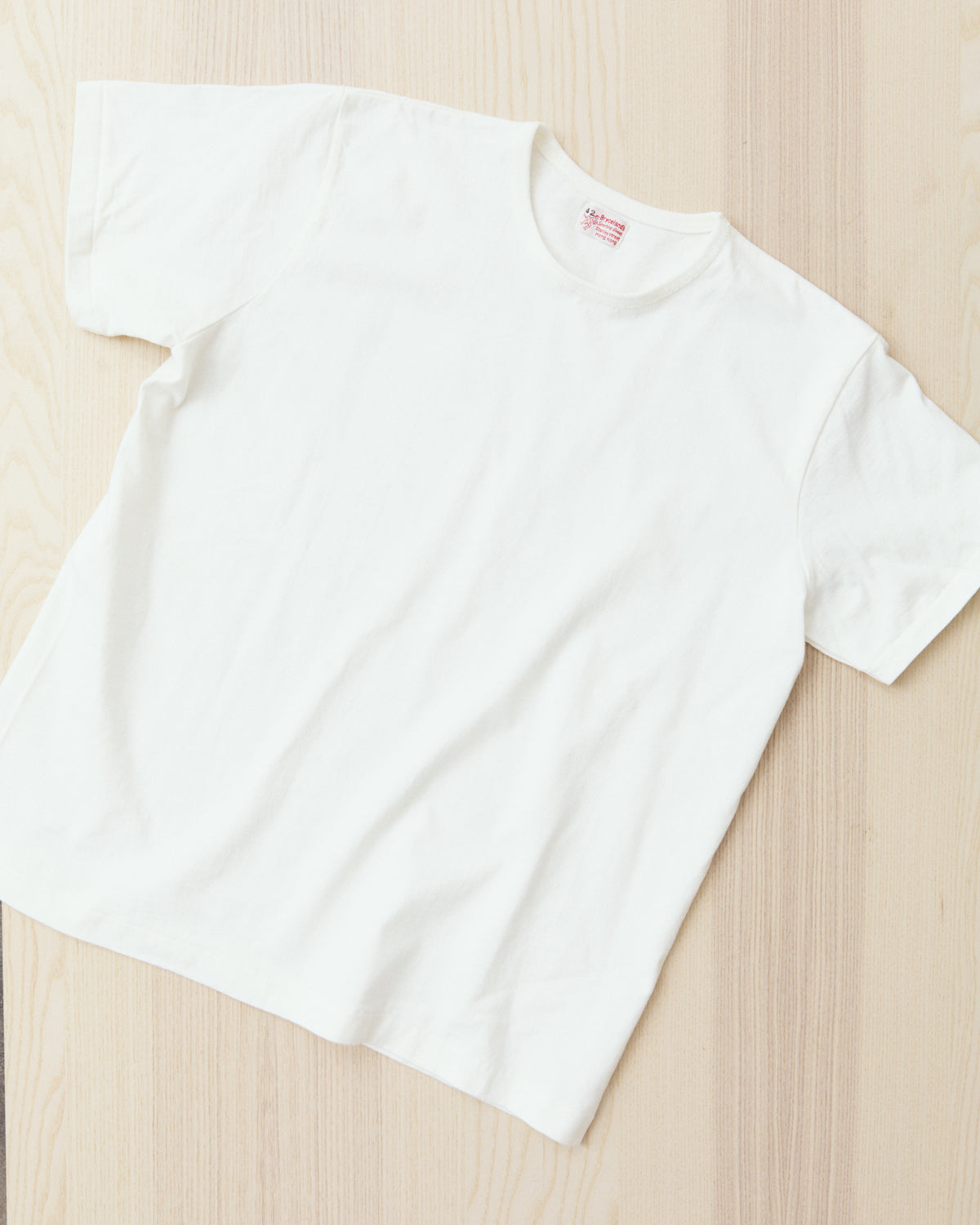 Bryceland's The Baseball Label Crewneck Tee White
