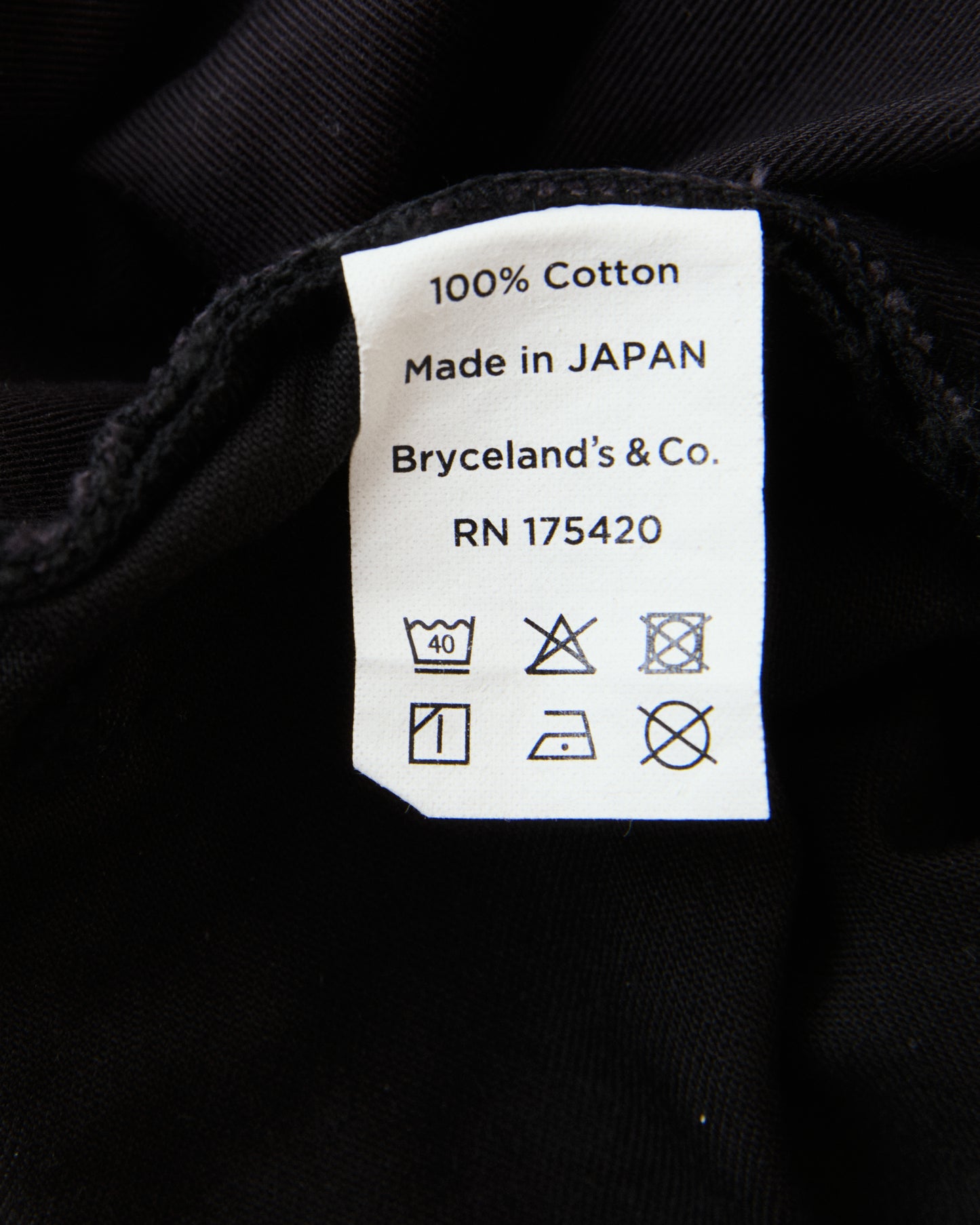 Bryceland's The Cowboy Label 893 Bootcut Jeans Black Sateen