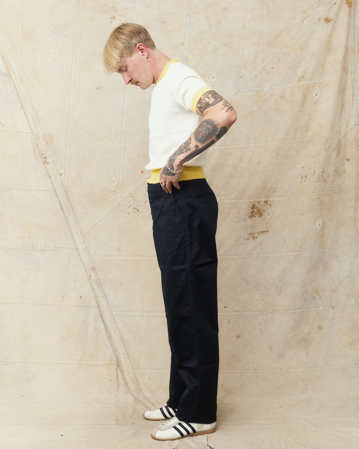 Bryceland's The Black Bean Label Army Chinos Navy