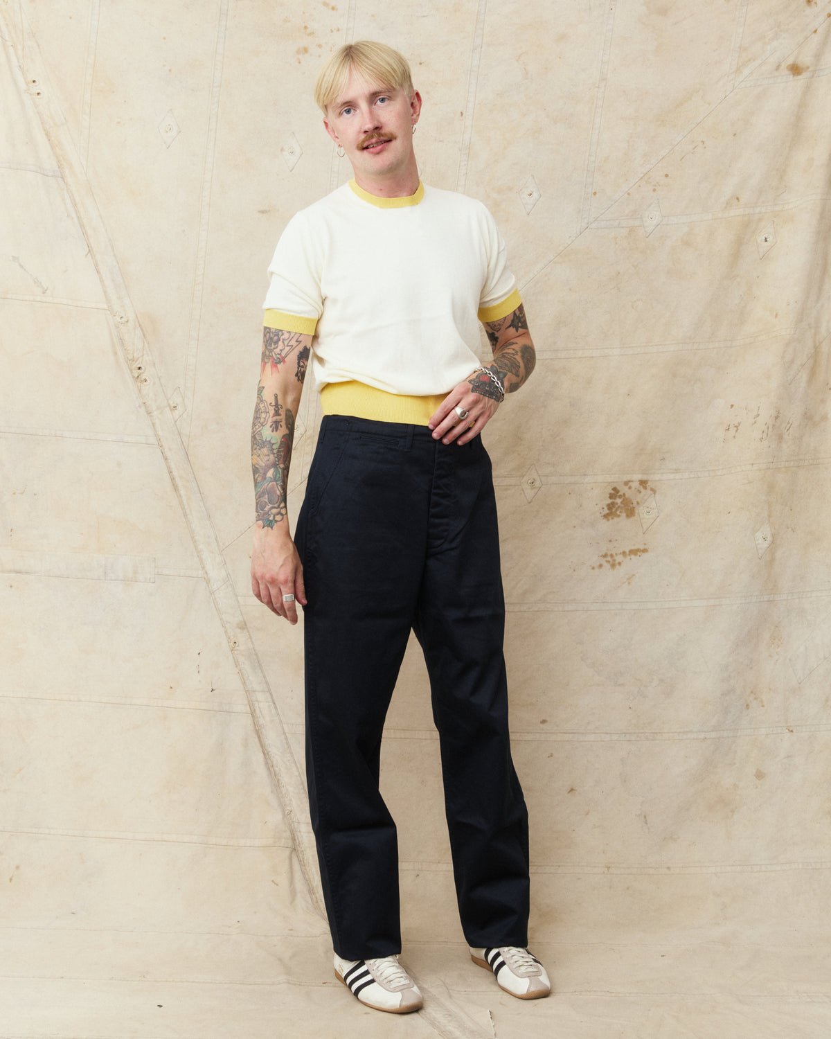 Bryceland's The Black Bean Label Army Chinos Navy