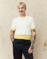 Bryceland's The Tailors Label ‘Skipper’ Tee Yellow/Cream