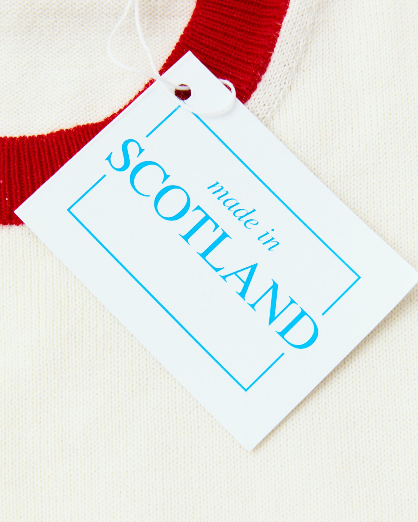 Bryceland's The Tailors Label ‘Skipper’ Tee Red/Cream